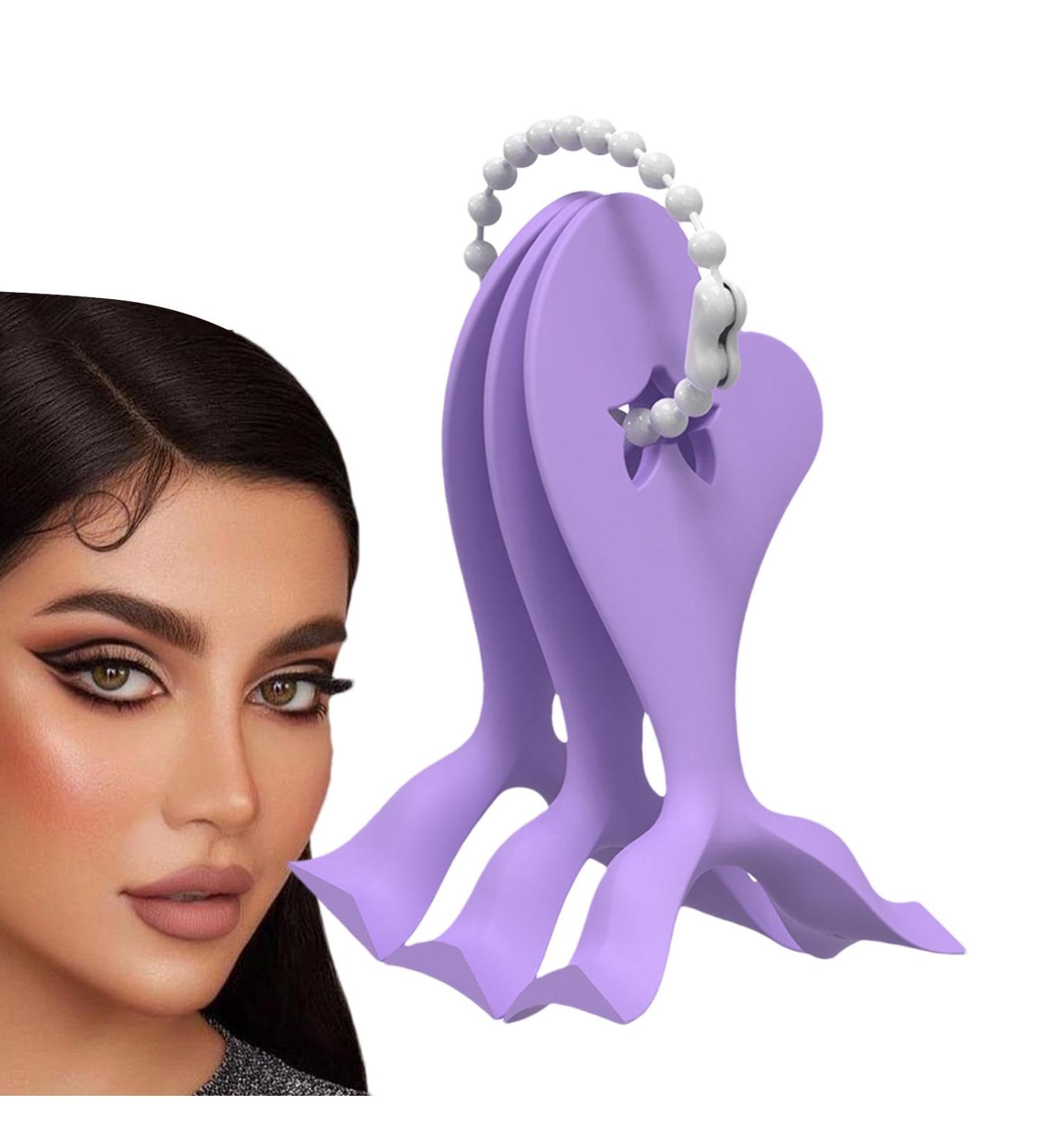 Eyeliner makeup stencil Eyeliner makeup tool 3 Part Eyeshadow Contour Guide for Beginners Eyelash shaper tool beauty tool for business stage presentations home Purple - Buy Online on GoSupps.com