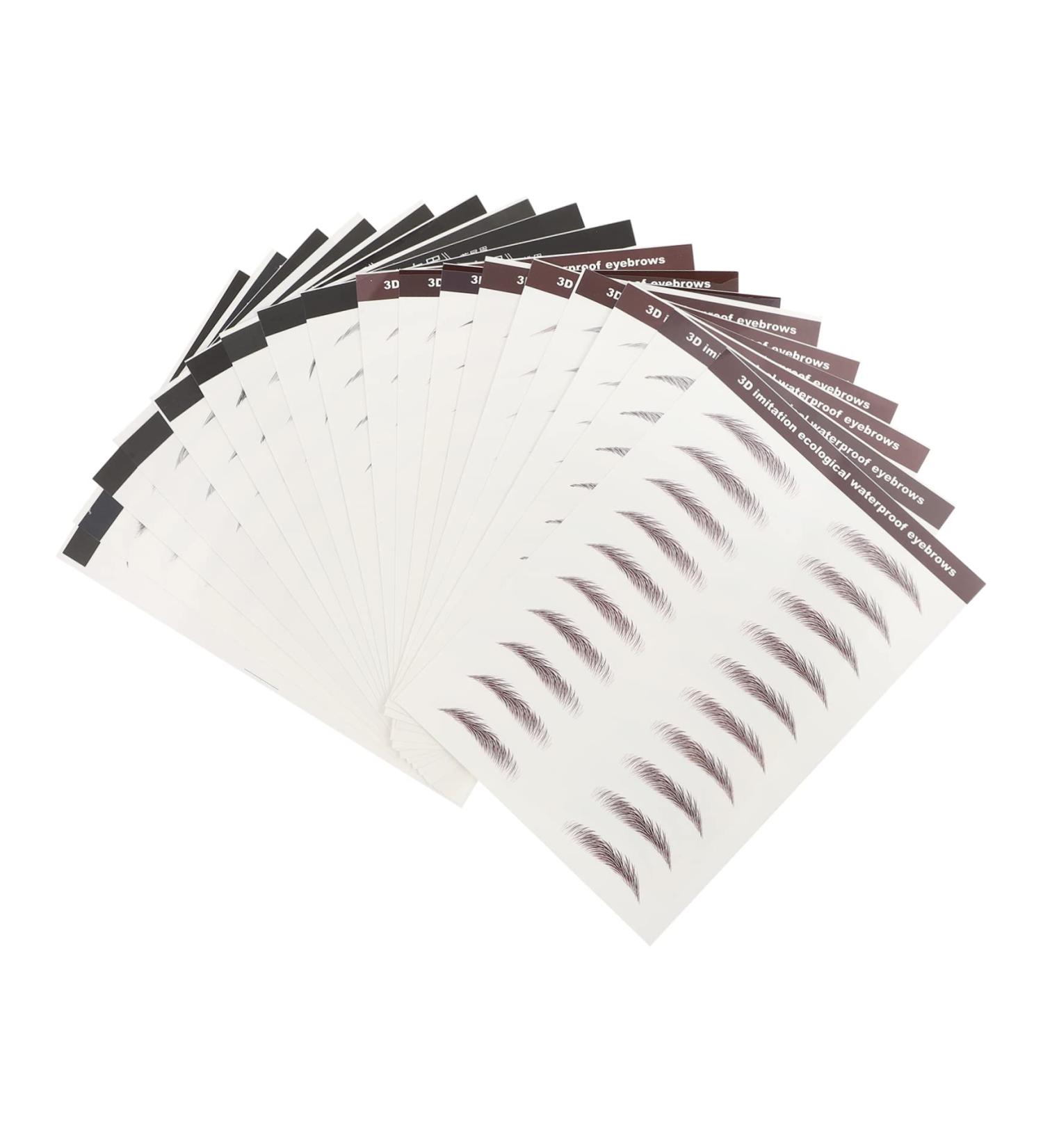 Beavorty Instant Transfer Eyebrows Authentic Eyebrows 18pcs Creative Long Lasting Fashion Hair-Like Imitation Eye Sticker Eye Stickers Brow - Buy Online on GoSupps.com