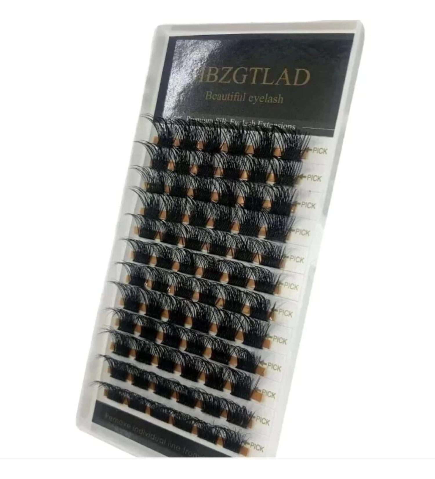 72 Cluster Lashes Natural Soft Ribbon Eyelashes Extension Fluffy Wispy False Lashes DIY Lightweight Reusable 12MM 3D (MIX Length 8-16 D Curl) - Buy Online on GoSupps.com