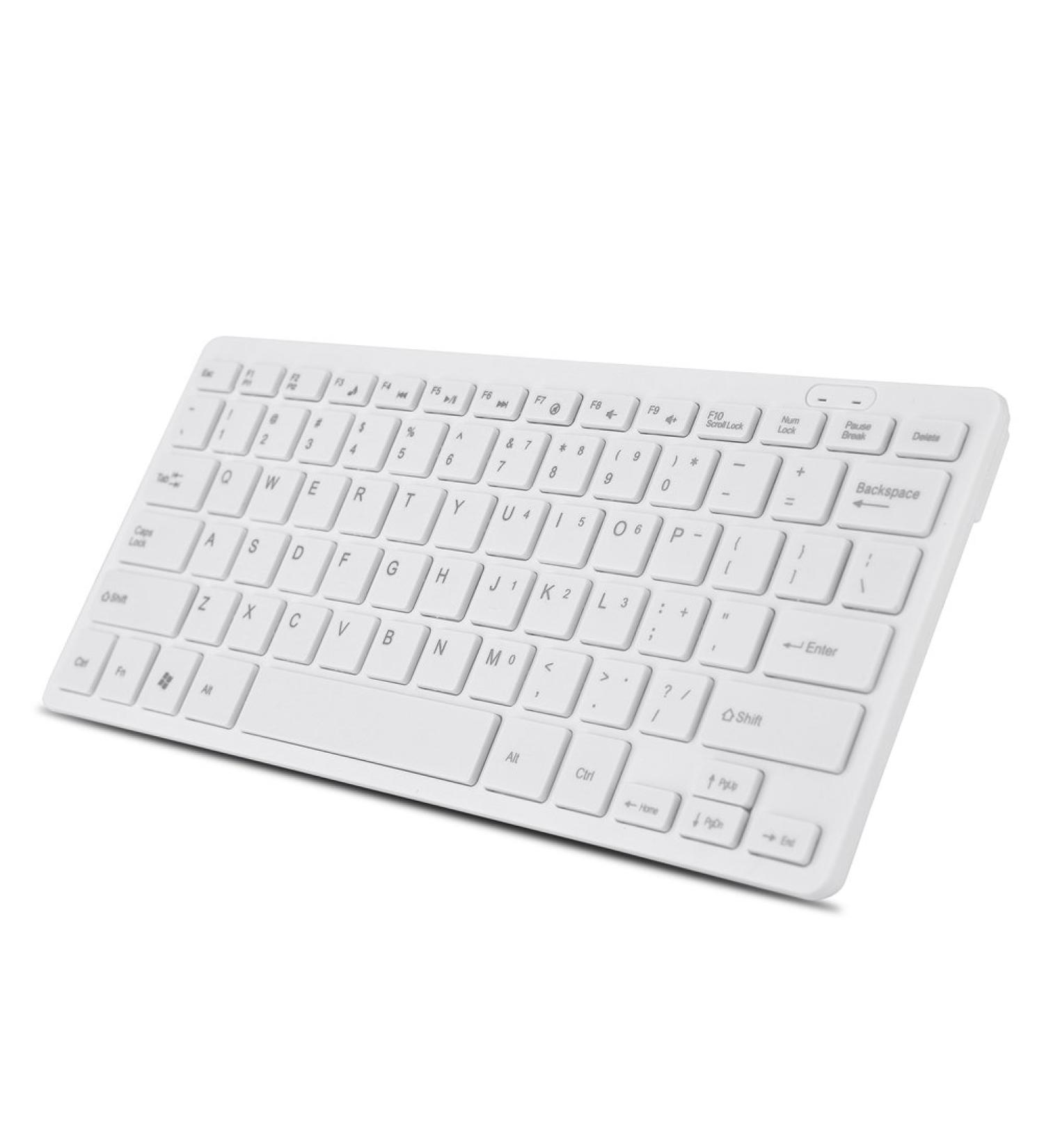 White Wired Mini Keyboard for Mac & PC | Compact USB Keyboard for iMac MacBook Pro/Air Windows Laptops - Riuty - Buy Online on GoSupps.com