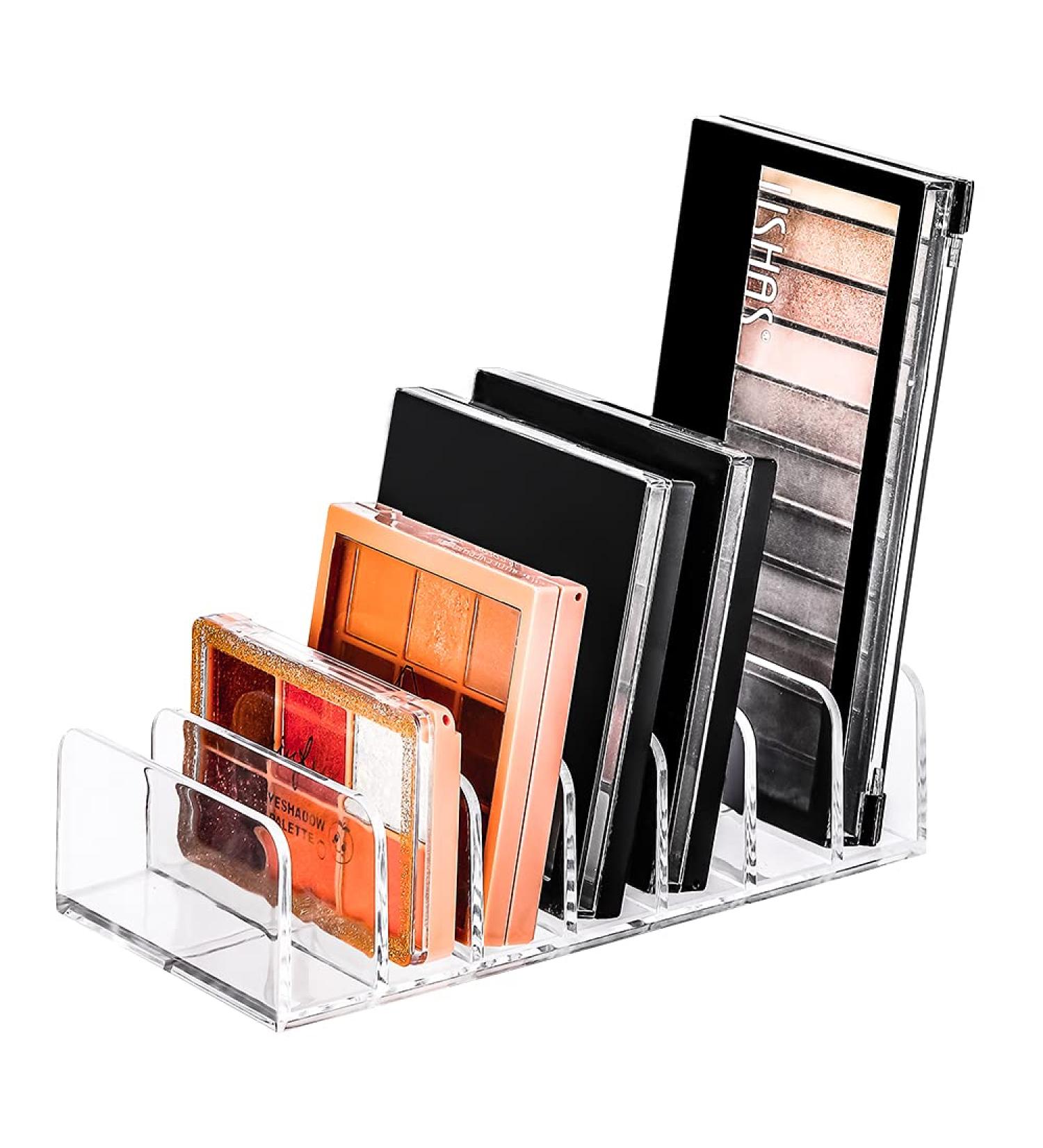 Waterproof Eyeshadow Makeup Palette Organizer - 7 Section Cosmetic Storage for Bathroom Countertop (1PCS-Small) - Buy Online on GoSupps.com