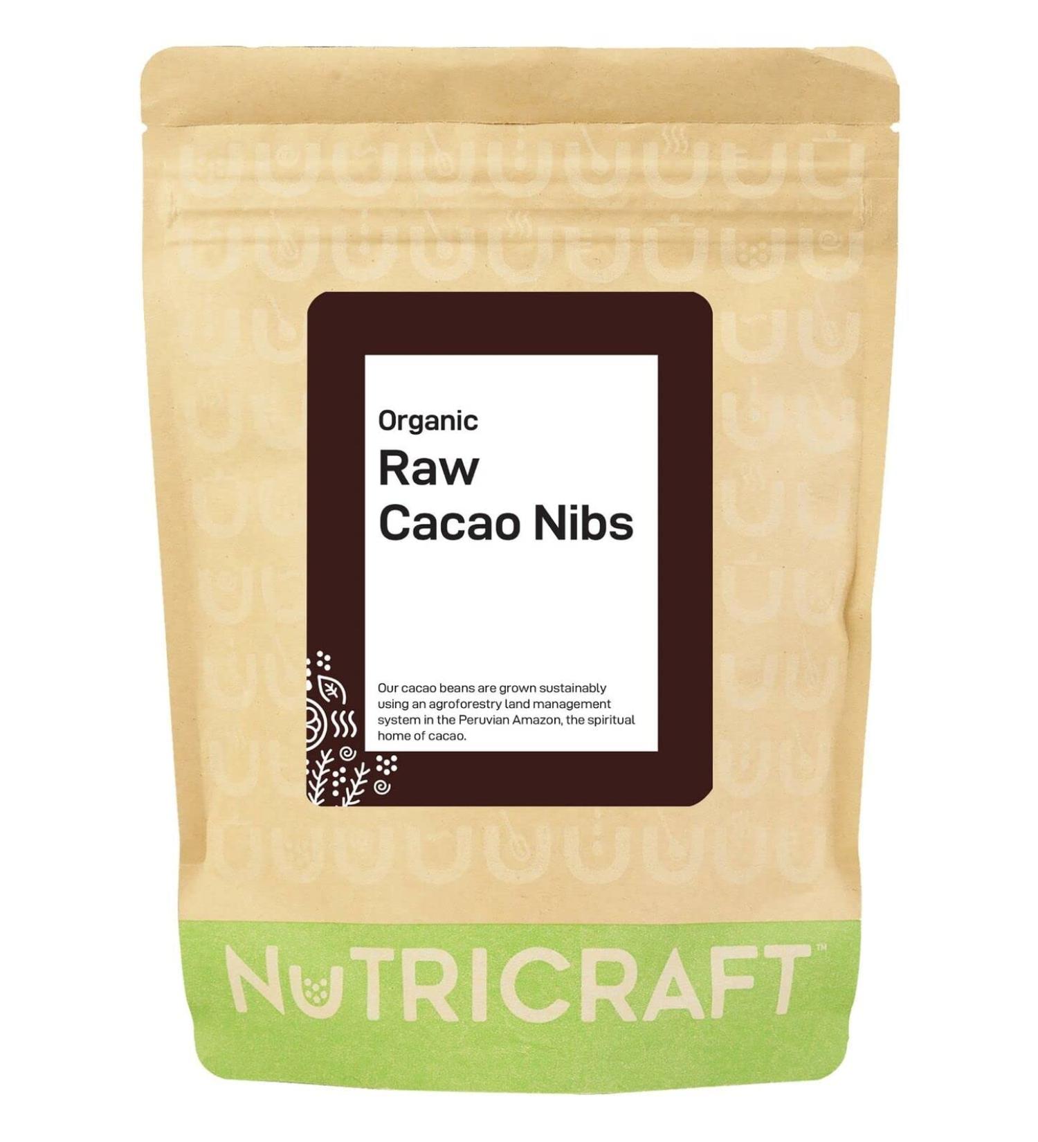 NutriCraft Organic Raw Cacao Nibs 250g - from Peruvian criollo beans - Buy Online on GoSupps.com