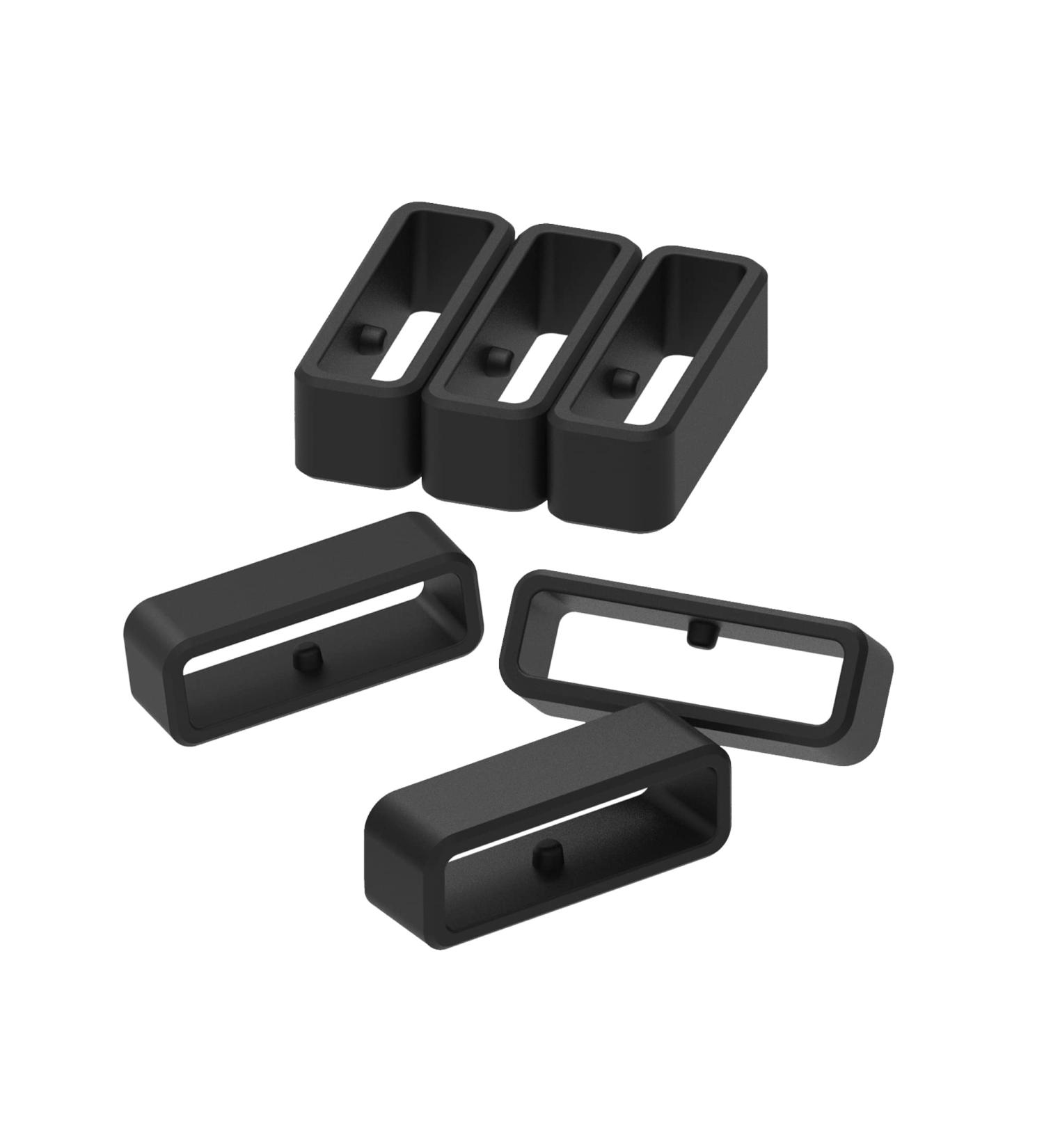 Silicone Fastener Rings for Garmin Forerunner 935/945 Bands - 6 Black Replacement Security Loop Keepers - Buy Online on GoSupps.com