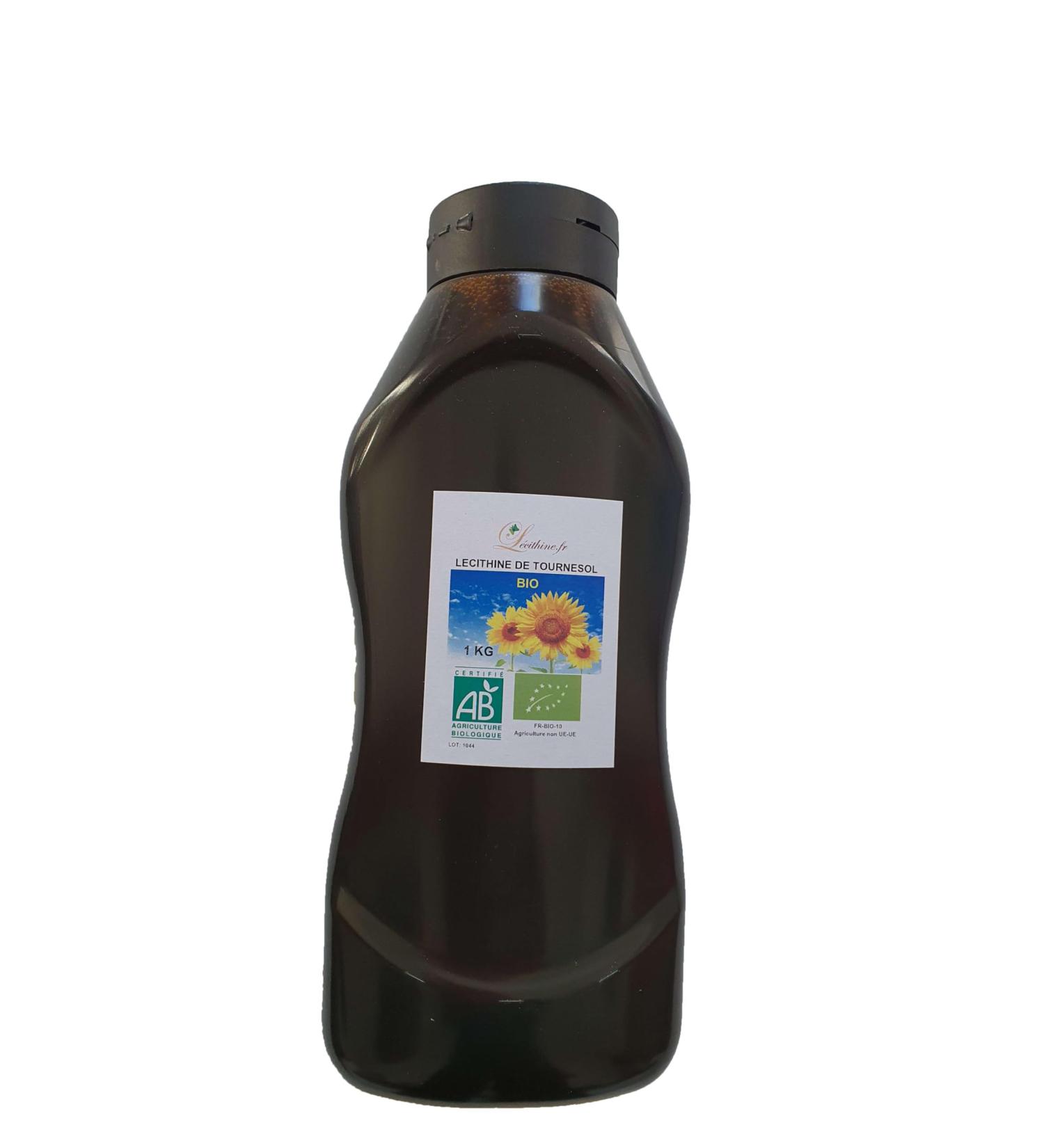 “ORGANIC” SUNFLOWER LECITHIN LIQUID IN 1 KG BOTTLE, FREE SHIPPING ORGANIC SUNFLOWER LECITHIN LIQUID SQUEEZER 1 KG