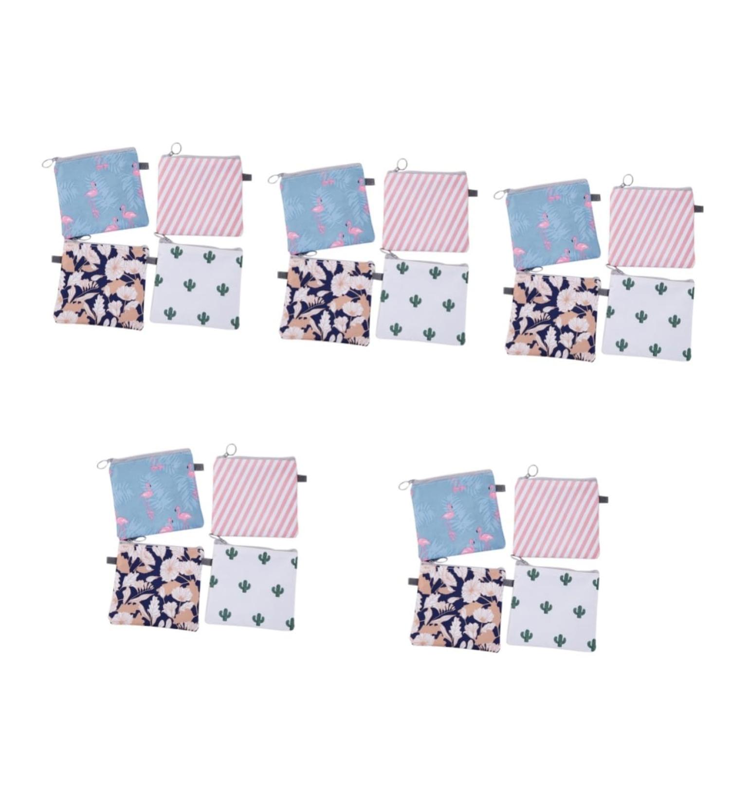 Buy Healeved Menstrual Collection Organizer - 20 STK Long Striped Travel Pouch | 5 Pieces Set for International Shipping - Buy Online on GoSupps.com