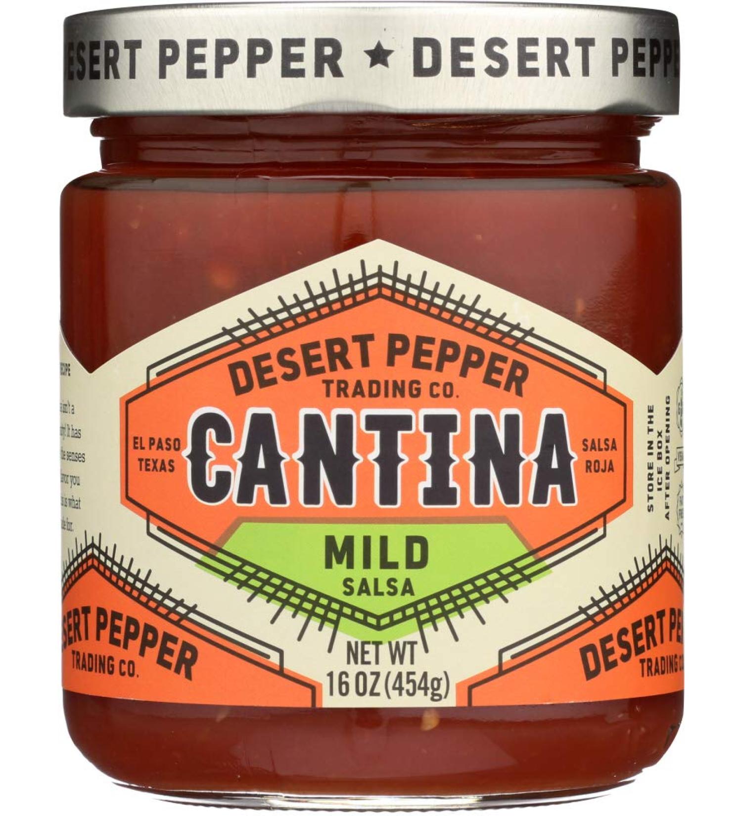 Desert Pepper Trading Cantina Salsa Mild Red - 16 Oz | Flavorful & Fresh - Buy Online on GoSupps.com