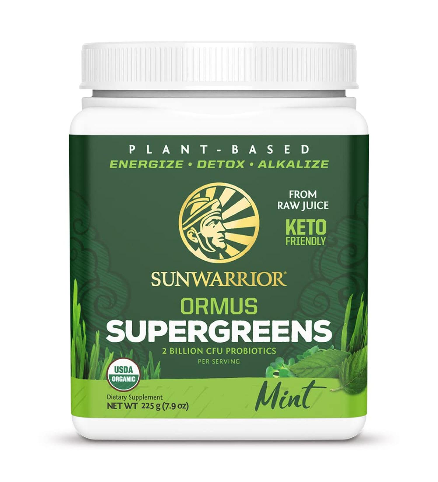 Organic Greens Powder Superfood Complex | Organic Super Greens Powder from Raw Juice with Probiotics Moringa Leaf & Electrolyte Minerals | Vegan Non-GMO No Added Sugar (Mint 45 Servings) Mint 7.88 Ounce (Pack of 1) - Buy Online on GoSupps.com