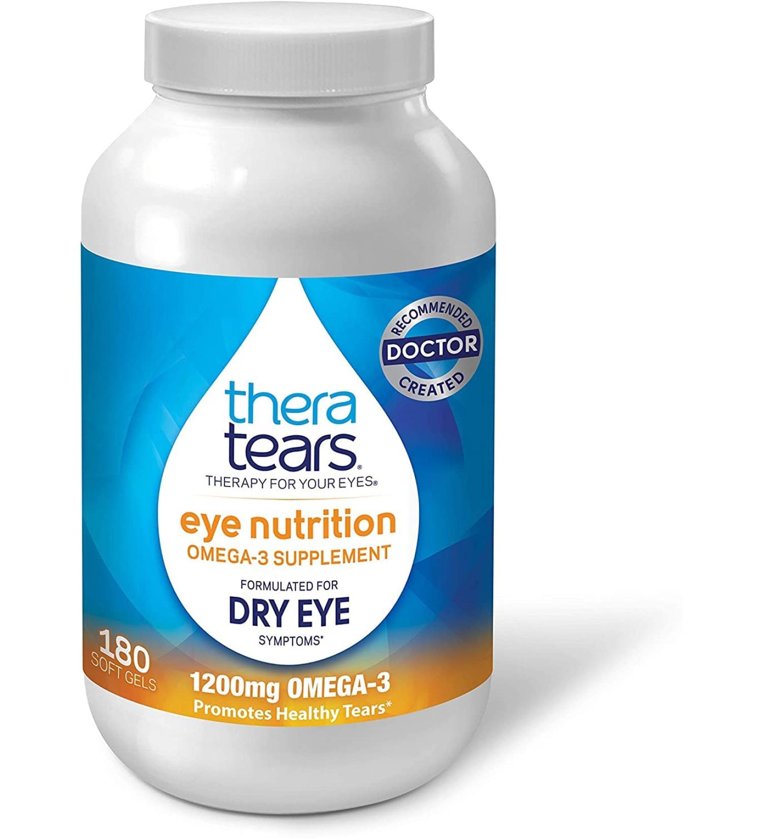 TheraTears Omega 3 Supplement for Eye Nutrition - 180 Count - Buy Online on GoSupps.com