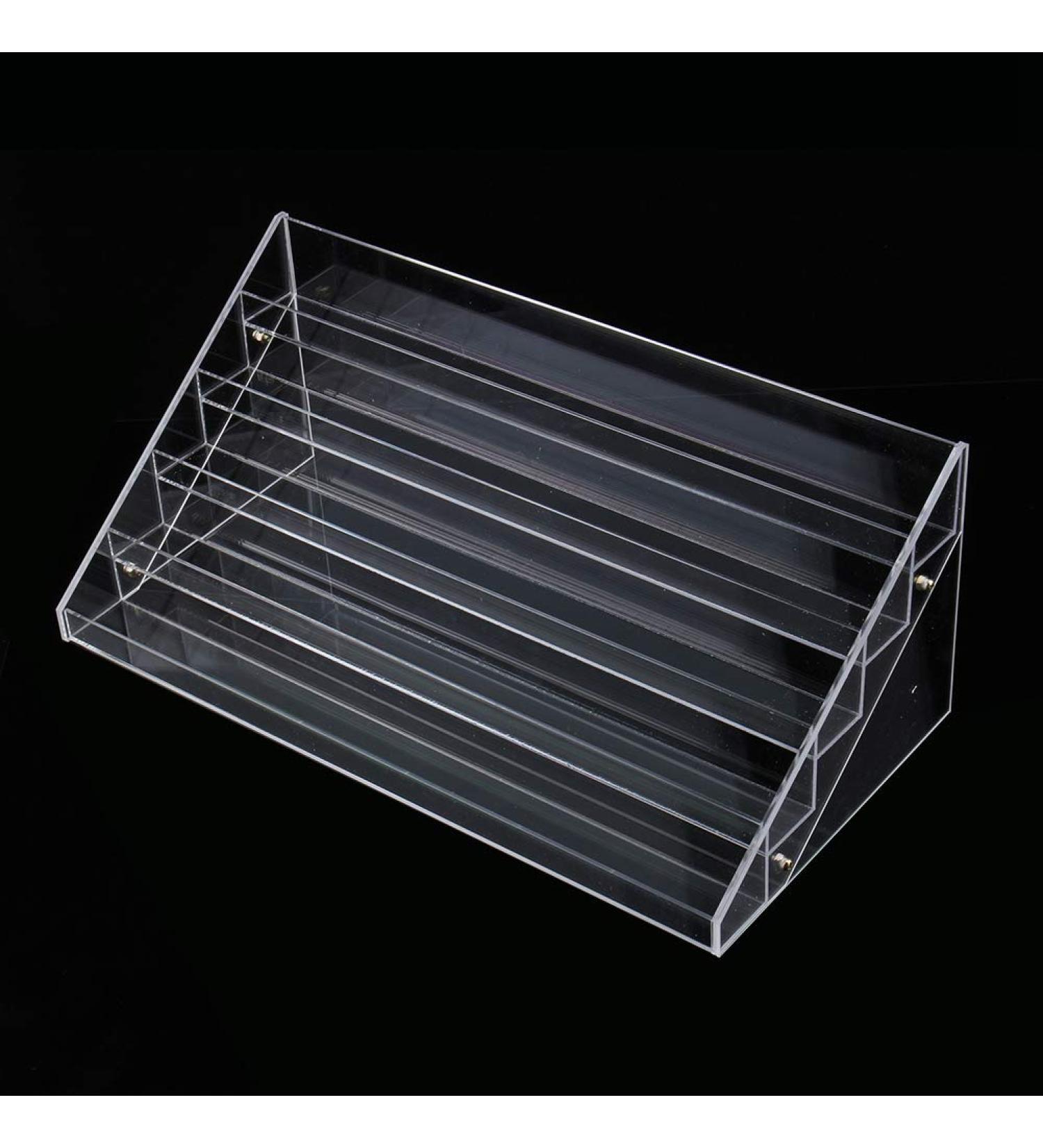 Acrylic lipstick jewelry display stand nail polish holder 5 clear layers makeup cosmetic - Buy Online on GoSupps.com