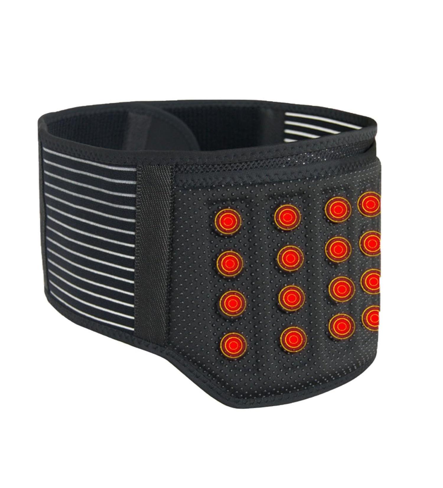 XWSM Self-Heating Magnet Therapy Back Support Belt - Adjustable Lumbar Support Waist Trainer for Men & Women | Black Medium - Buy Online on GoSupps.com
