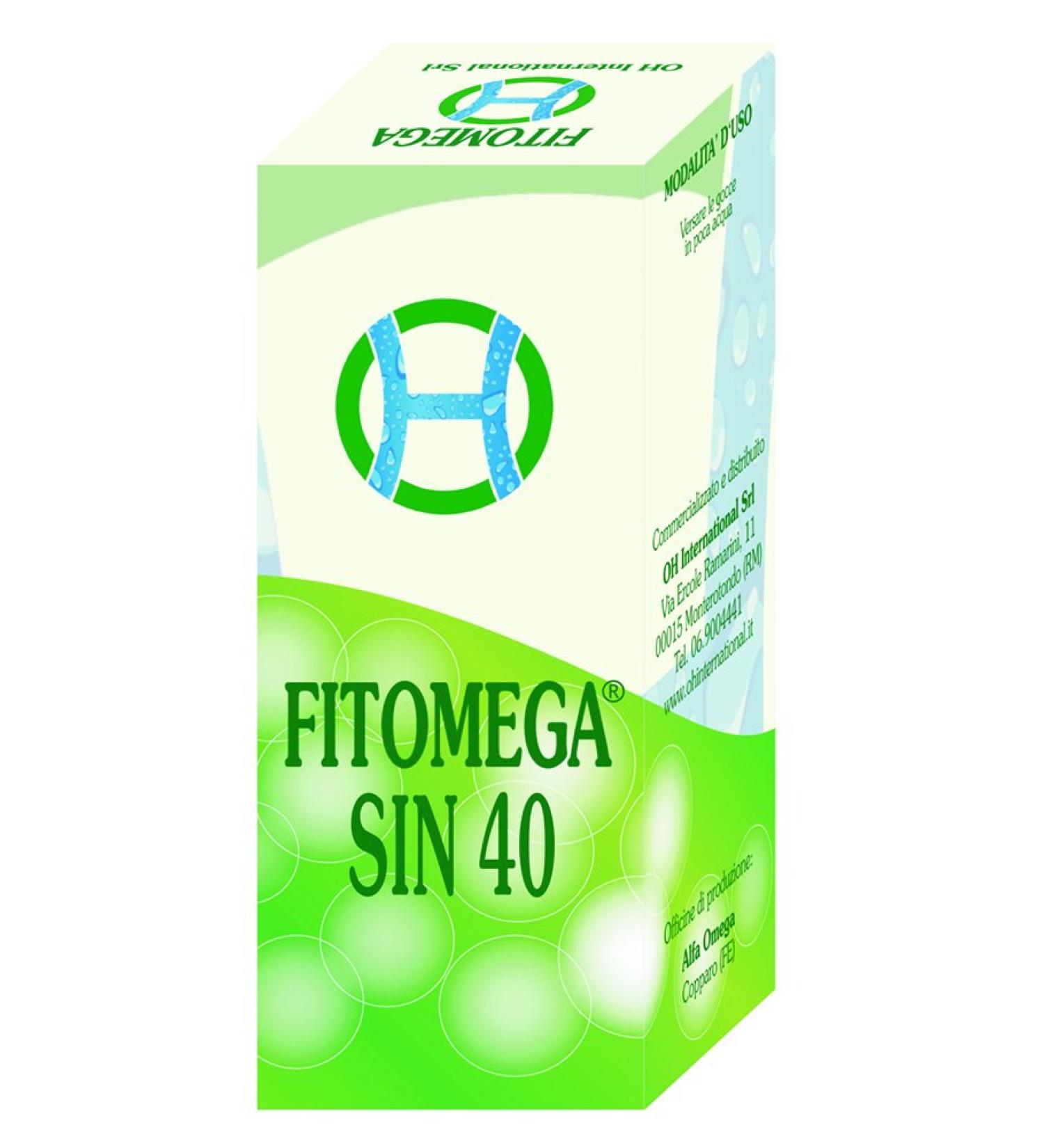 Oh International FITOMEGA SIN 40 -GTT.50 ml -Phytosinergic complex