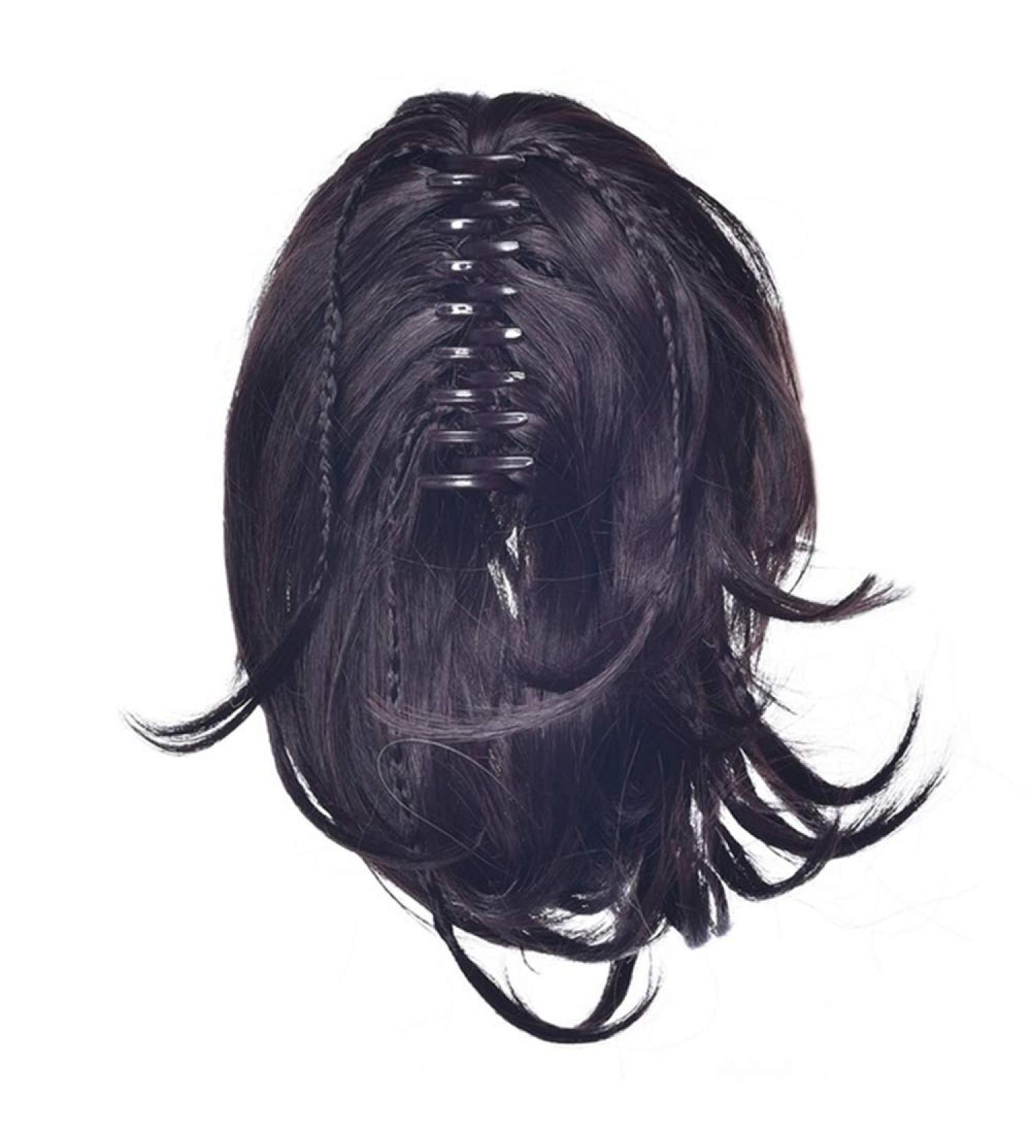 12-Inch Blonde Braided Wig - Synthetic Fiber Gray Ponytail for Women | International Shipping - Buy Online on GoSupps.com