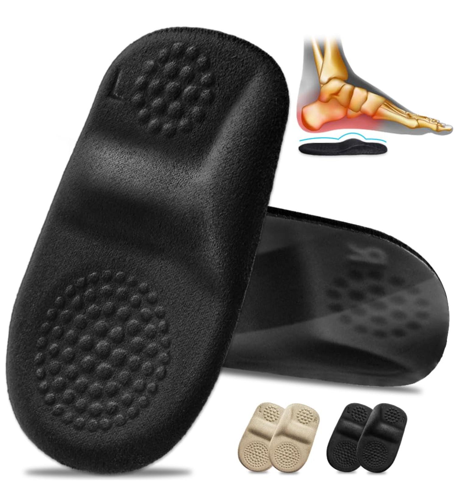 Buy Skyfoot Plantar Fasciitis Inserts - Heel Pads & Cushions for Pain Relief | 2 Pairs (Large - Buy Online on GoSupps.com