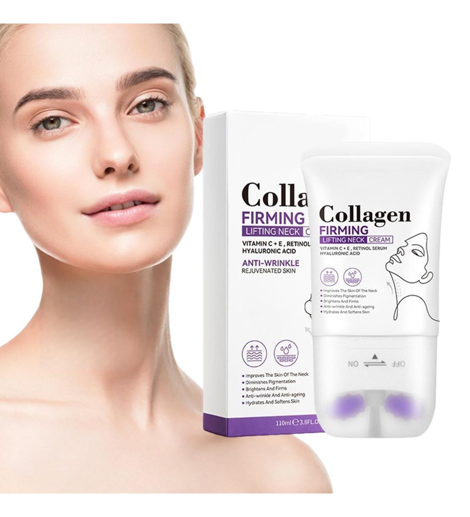  QEEROYO Firming Neck Cream Firming Neck Cream Reduce Wrinkles Fine Lines and Double Chin for Smooth and Firm Skin Anti-Wrinkle Anti-Aging 110 ml - Buy Online on GoSupps.com