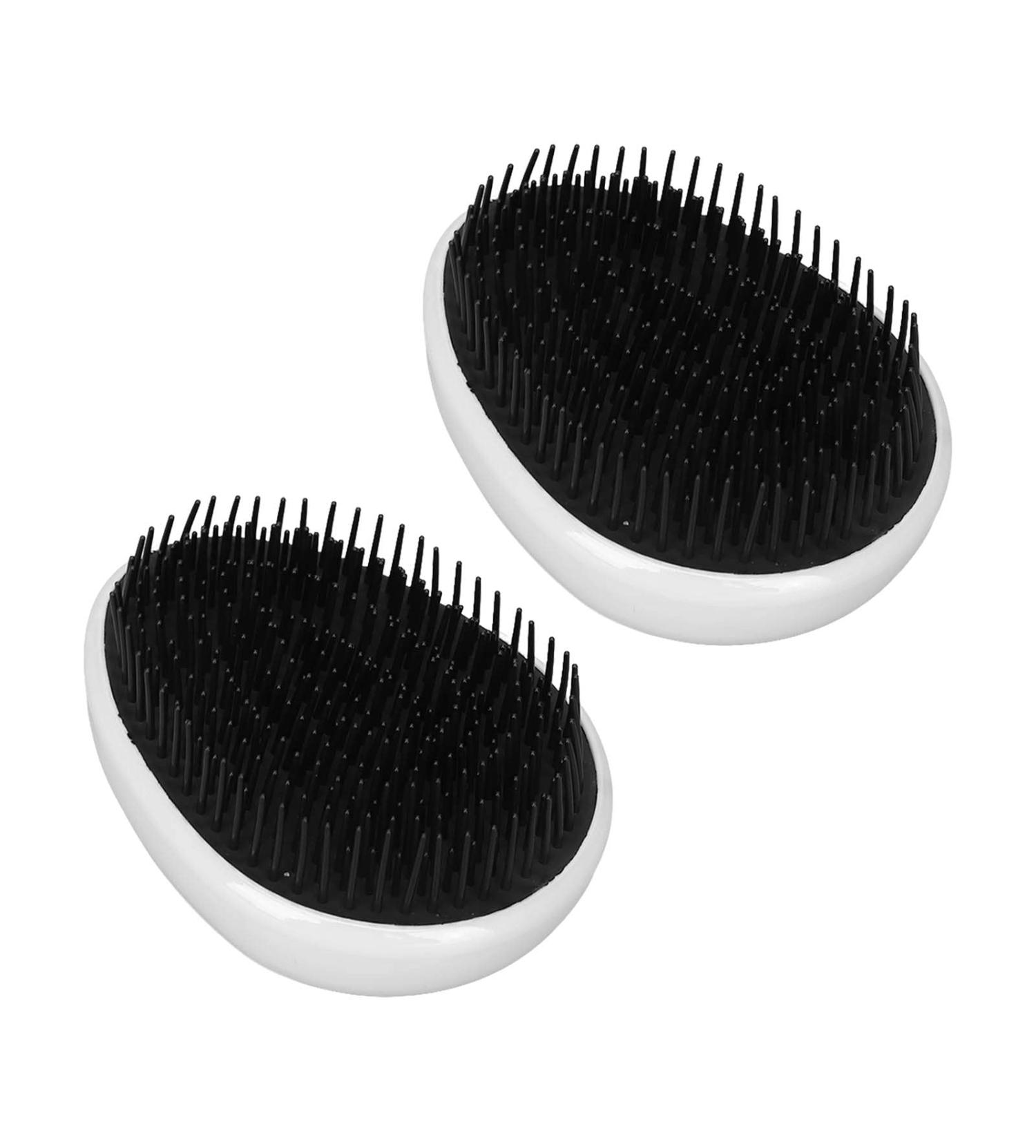 Buy 2-Piece Egg-Shaped Sweet Scalp Brush Set | Portable Shampoo Comb for All Hair Types - Wet/Dry Massage - Buy Online on GoSupps.com