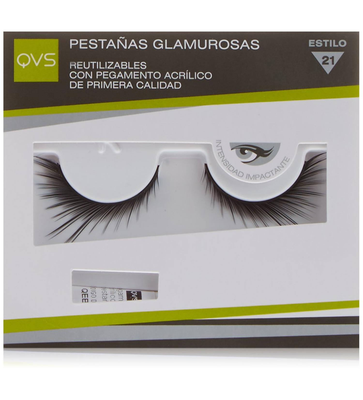 Qvs Glamour Lashes Fluttering Feathers Eyelashes Includes Lash Adhesive - Buy Online on GoSupps.com