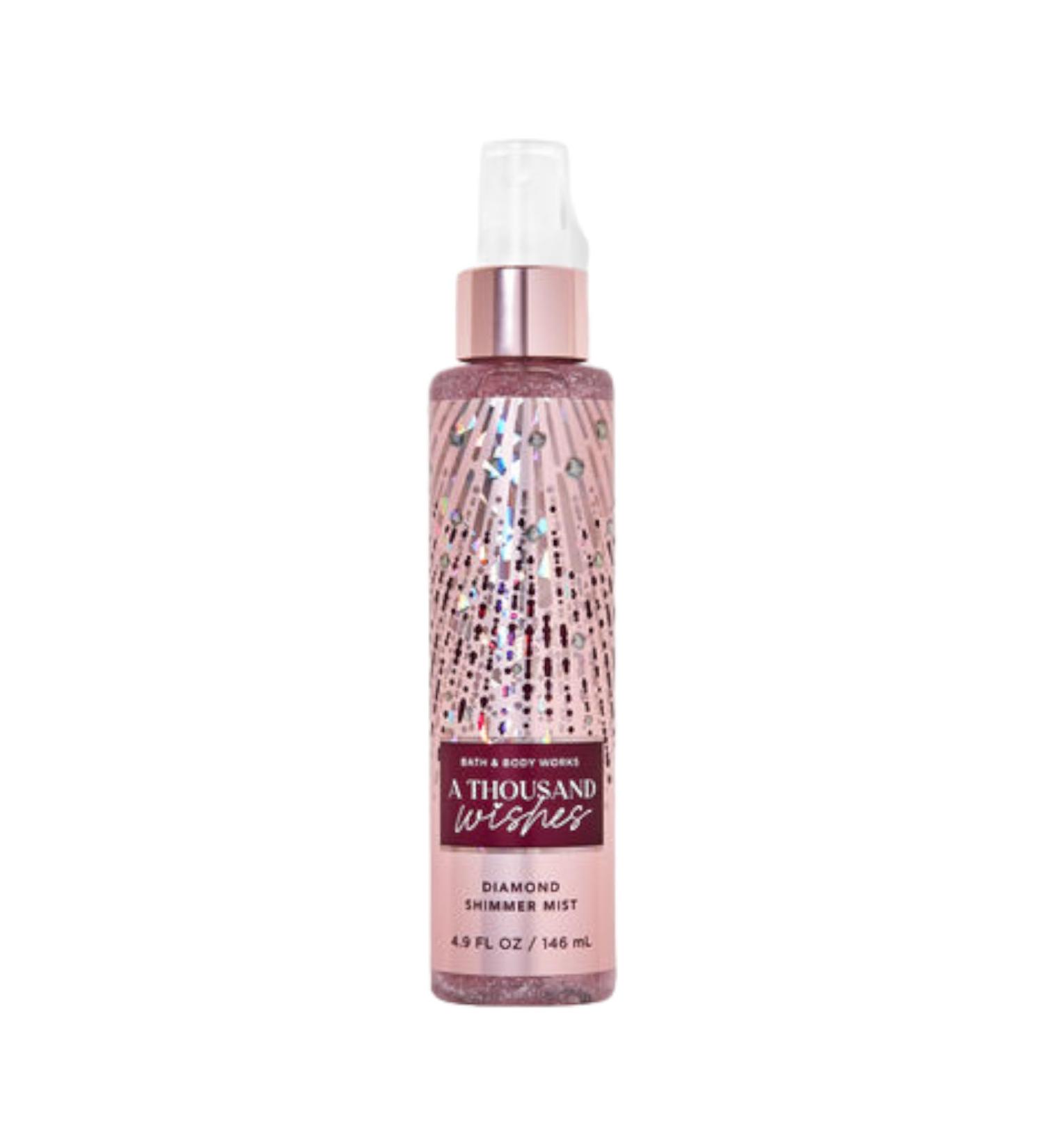 Bath and Body Works Diamond Shimmer Mist 4.9 Fluid Ounce (A Thousand Wishes) A Thousand Wishes 4.9 Fl Oz (Pack of 1)