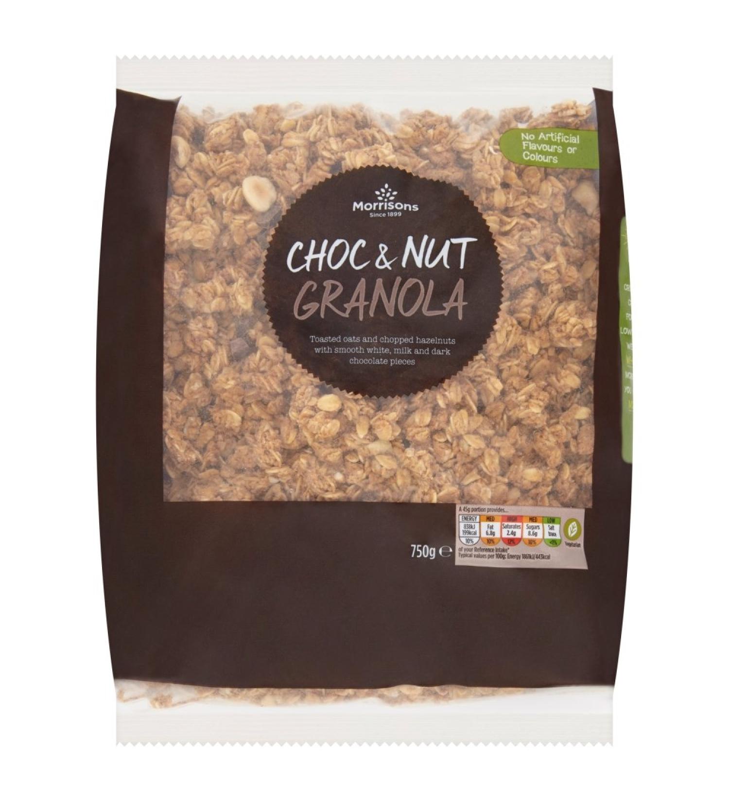 Morrisons Chocolate & Nut Granola 750g