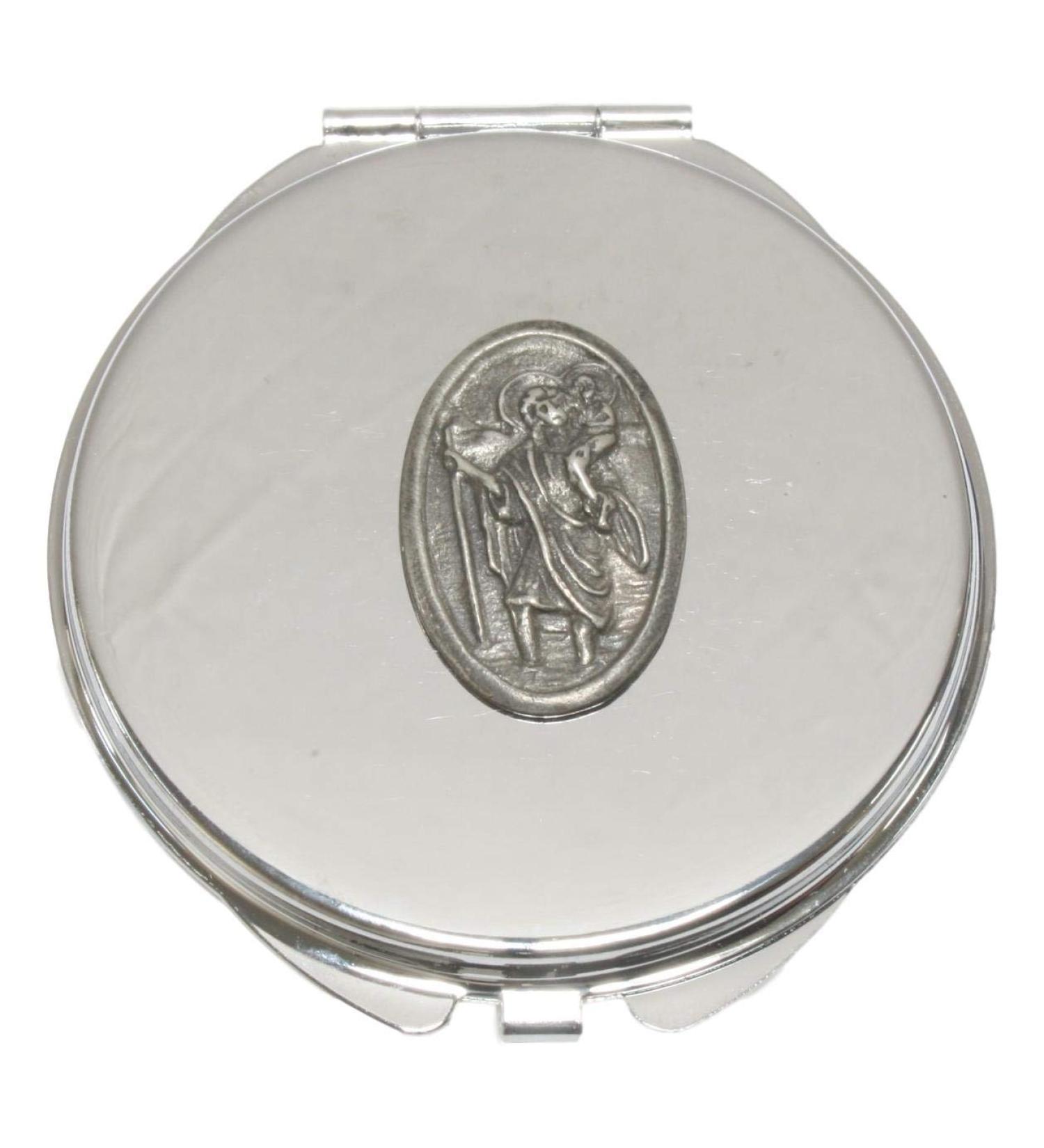 St Christopher Compact Mirror Handbag Gift With Free Engraving 345 - Buy Online on GoSupps.com