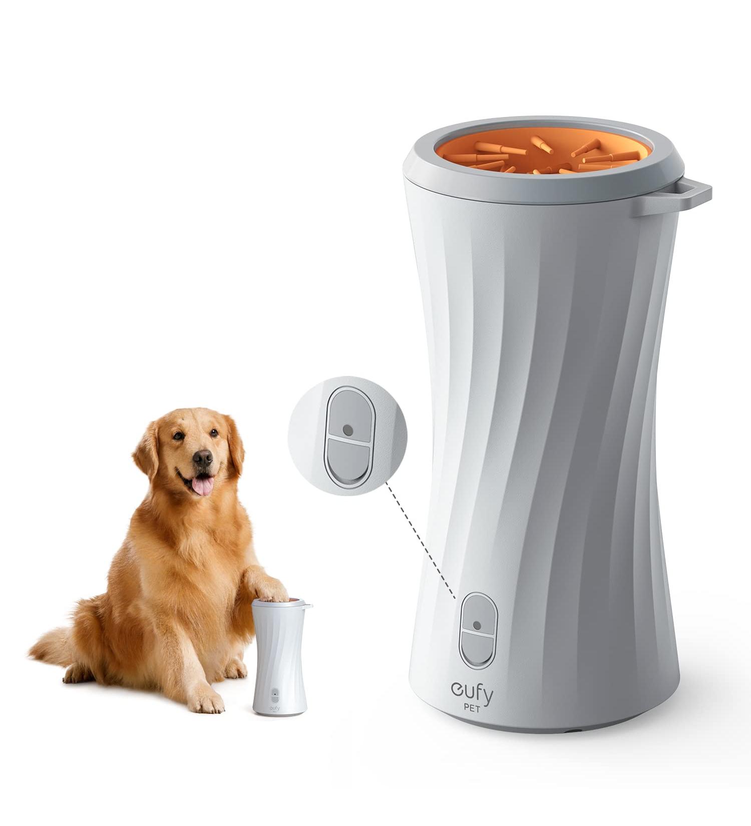eufy Pet Automatic Dog Paw Cleaner - Portable Electronic Washer with Soft Bristles | Multi-Layered Muddy Paw Cleaner for Large & Medium Dogs - Waterproof Design | Long-Lasting Charge - Buy Online on GoSupps.com