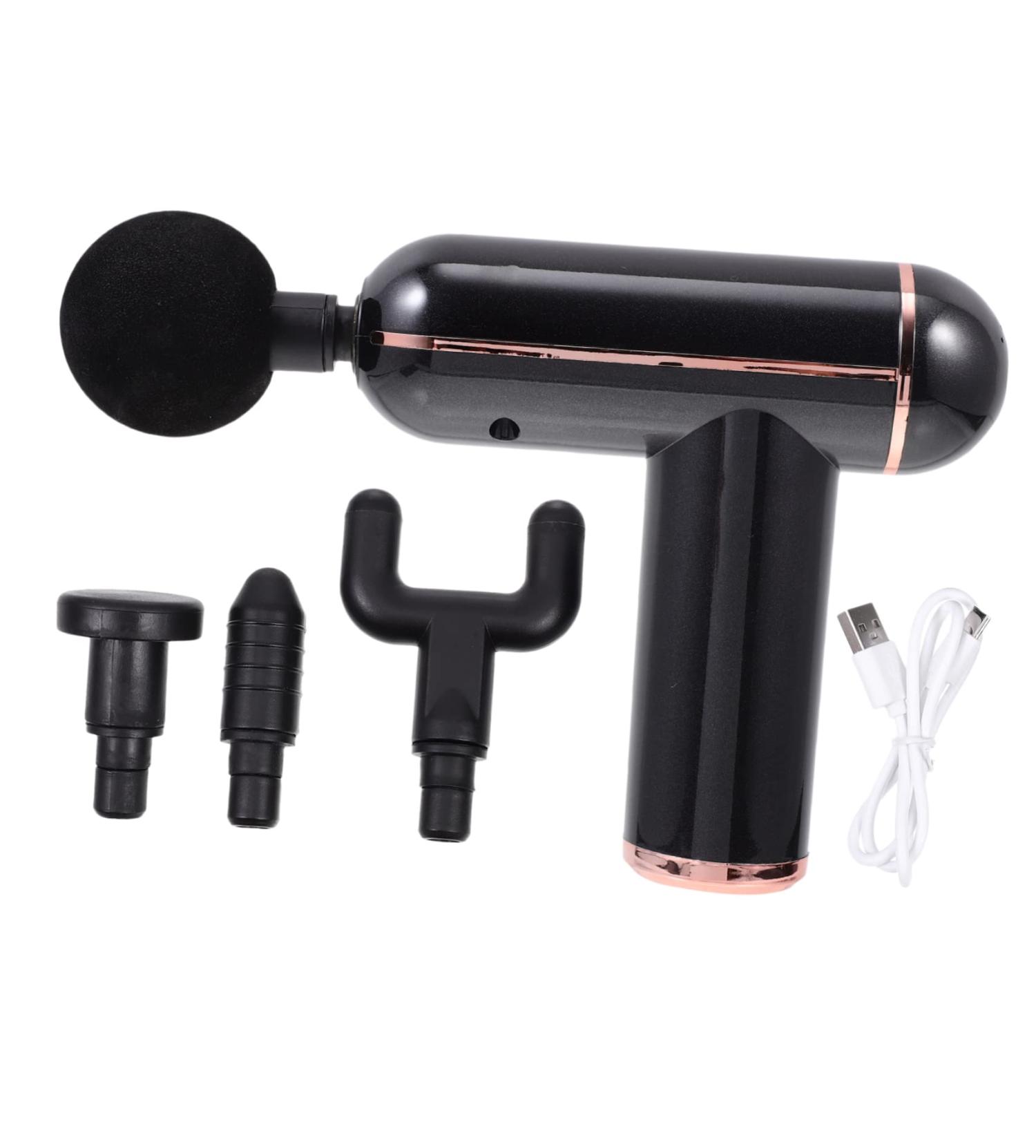 Partykindom Portable Fascia Gun - USB Metal Handheld Massage Device | International Shipping - Buy Online on GoSupps.com