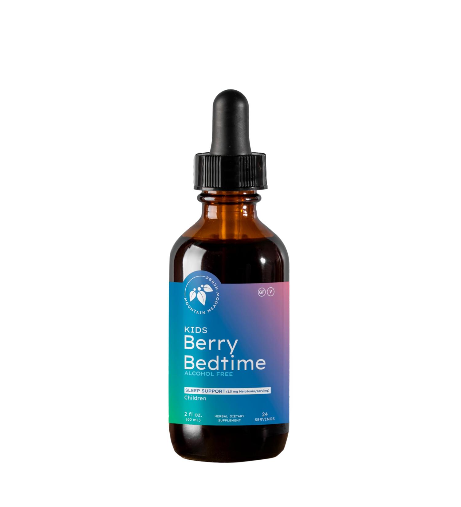 Mountain Meadow Herbs Berry Bedtime Kids Sleep Support Drops with Melatonin, Chamomile, Lemon Balm & Passionflower - Natural Sleep Aid for Children 2 oz 2 Fl Oz (Pack of 1) - Buy Online on GoSupps.com