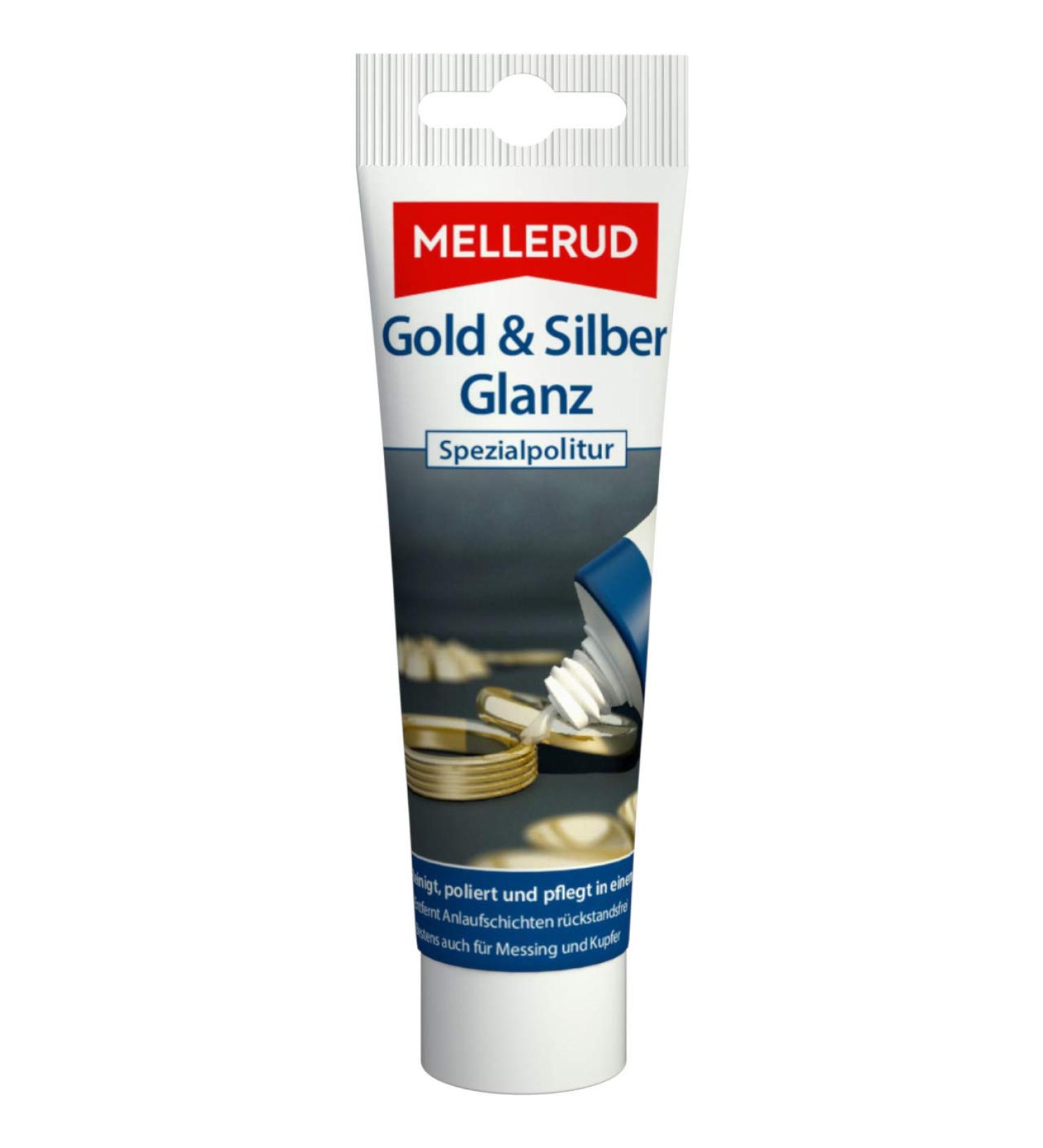 Mellerud Gold & Silver Gloss Special Polish Paste - 75ml | Effective Cleaner for Precious Metals Indoors & Outdoors - Buy Online on GoSupps.com