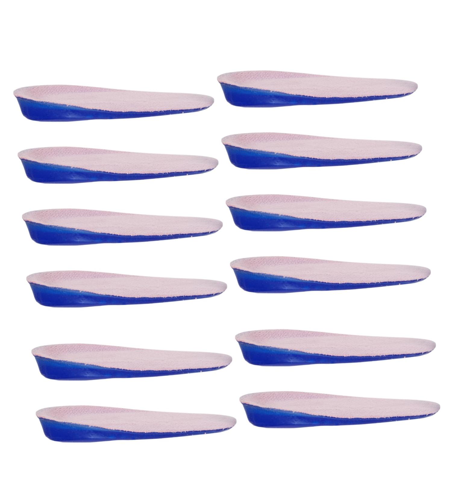 FOMIYES Gel Insole Heel Pads - Anti-Sweat & Shock-Absorbing Silicone Heel Cups | 6 Pairs | Assorted Colors | Perfect for All Shoe Types - Buy Online on GoSupps.com