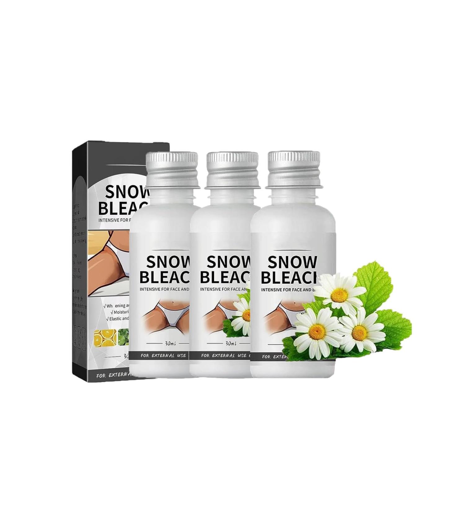 Snow Bleach Cream for Intimate Areas - Underarm Neck Elbow & Body Skin (3 Pcs) | Brightening & Whitening Solution - Buy Online on GoSupps.com