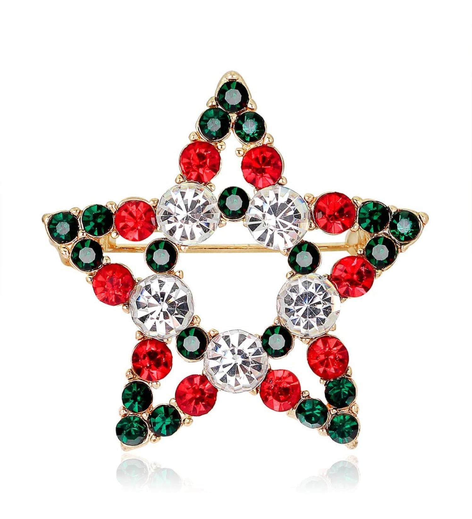Pin Jewelry Gifts for Women Cute Inlaid Rhinestone Christmas Brooches for Women Creative Colorful Boots Snowman Pins Party Accessories Sweater Jewelry Brooches & Pins - Buy Online on GoSupps.com