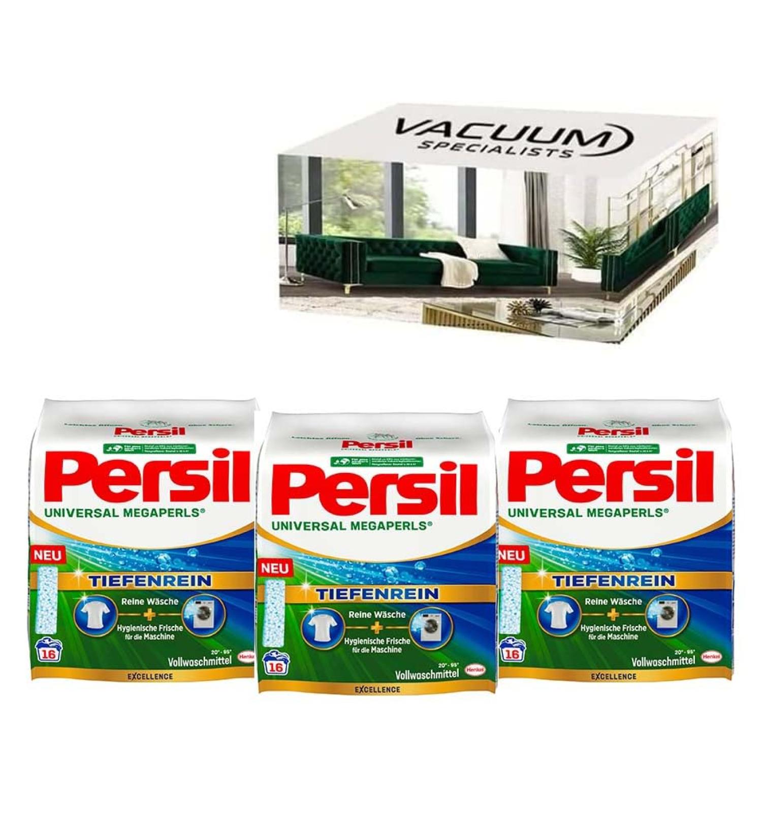 Persil Universal Megaperls Laundry Detergent 48 Loads. INCLUDES 3 X Universal Megaperls Powder 1.12 kg (16 Wash Loads) each | Ultra concentrated - Buy Online on GoSupps.com