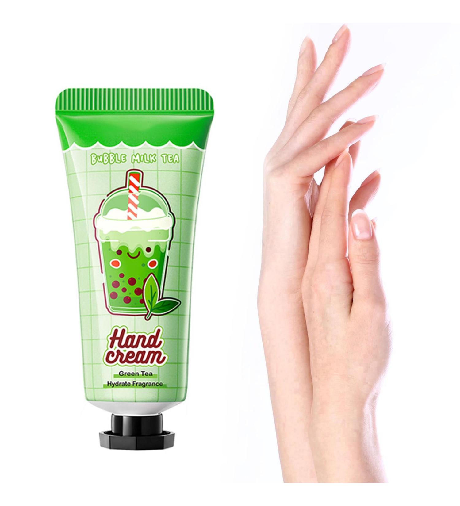 Mini Hand Creams Hand Cream Moisturizing Cream Repairing Hand Cream Hand Cream Gift Idea Valentine's Day Birthday Gift for Women Men (Green tea) - Buy Online on GoSupps.com