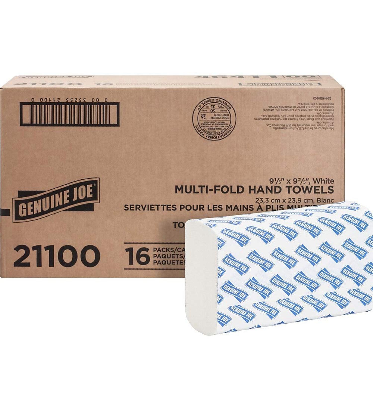 Genuine Joe Multifold Towels - High-Quality Absorbent Paper Towels - Buy Online on GoSupps.com