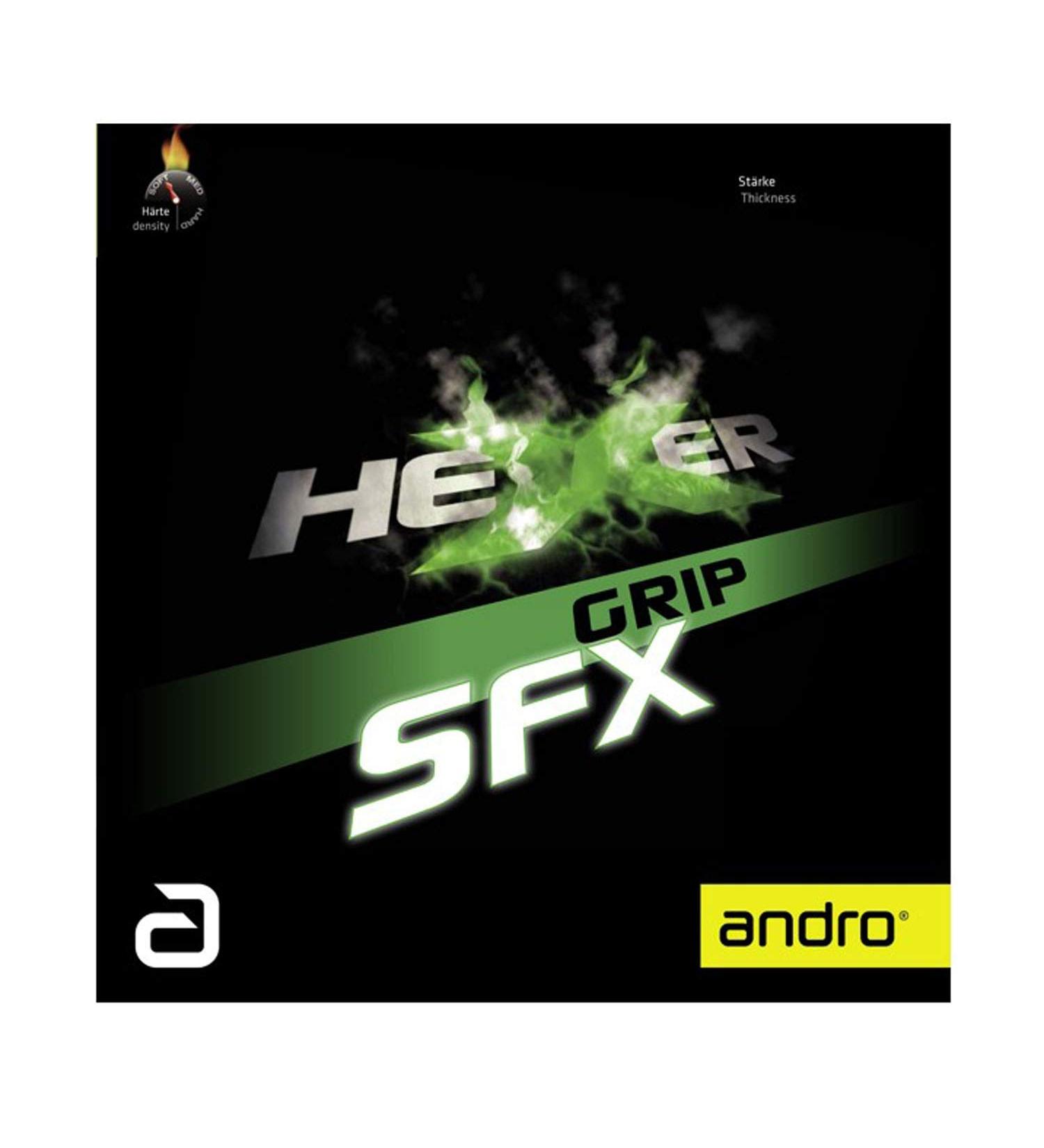 Andro Belage Hexer Grip SFX Red 1.9 mm - Premium Table Tennis Rubber for Enhanced Spin & Control | International Shipping Available - Buy Online on GoSupps.com