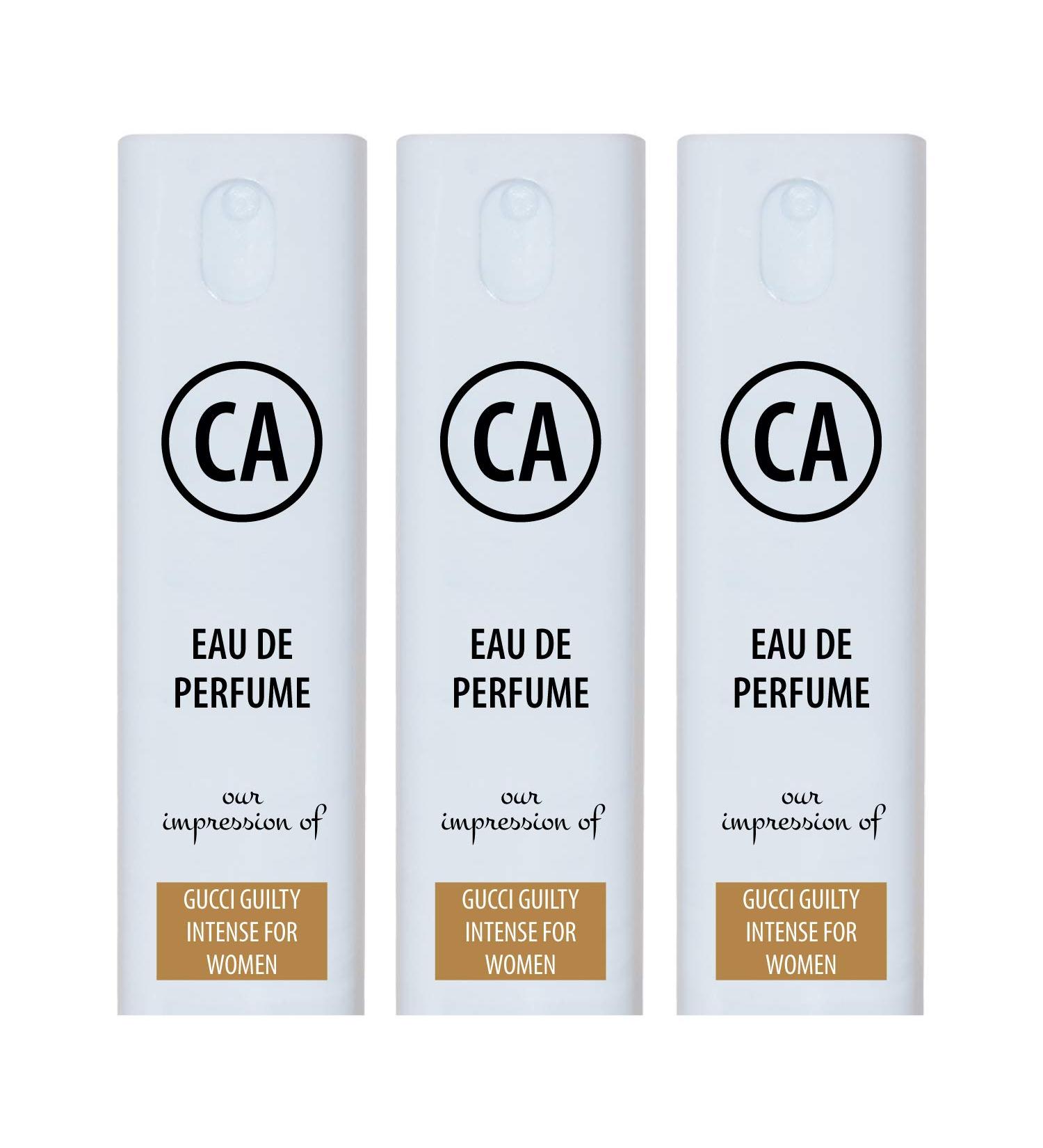 CA Perfume Impression of Guilty Intense For Woman Travel Size Sample Fragrance Eau de Parfum Sprayer (0.3 Fl Oz/10 ml) X3 - Buy Online on GoSupps.com