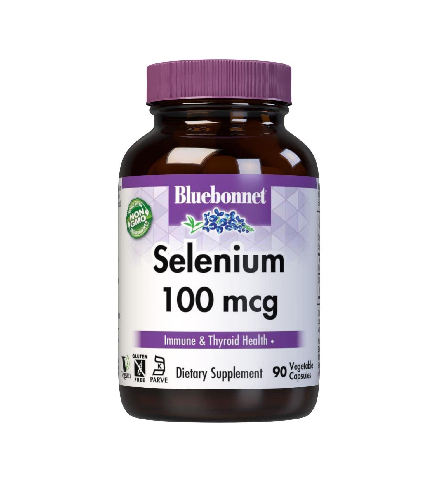 Bluebonnet Nutrition Selenium 100 mcg - 90 Vcaps | High-Quality Antioxidant Support - Buy Online on GoSupps.com