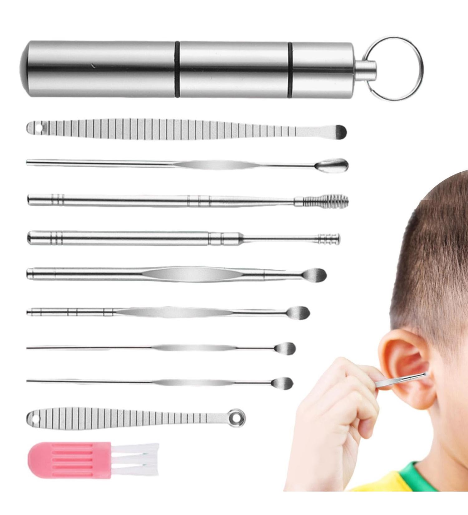 Ear Picks Wax Removal 11 Ear Wax Remover Ear Cleaning Tools Stainless Steel Earwax Cleaner Kit Remover Ear Wax Remover Tools with Storage Box Earwax Removal Tool Set with Case for Cleaner Ears - Buy Online on GoSupps.com
