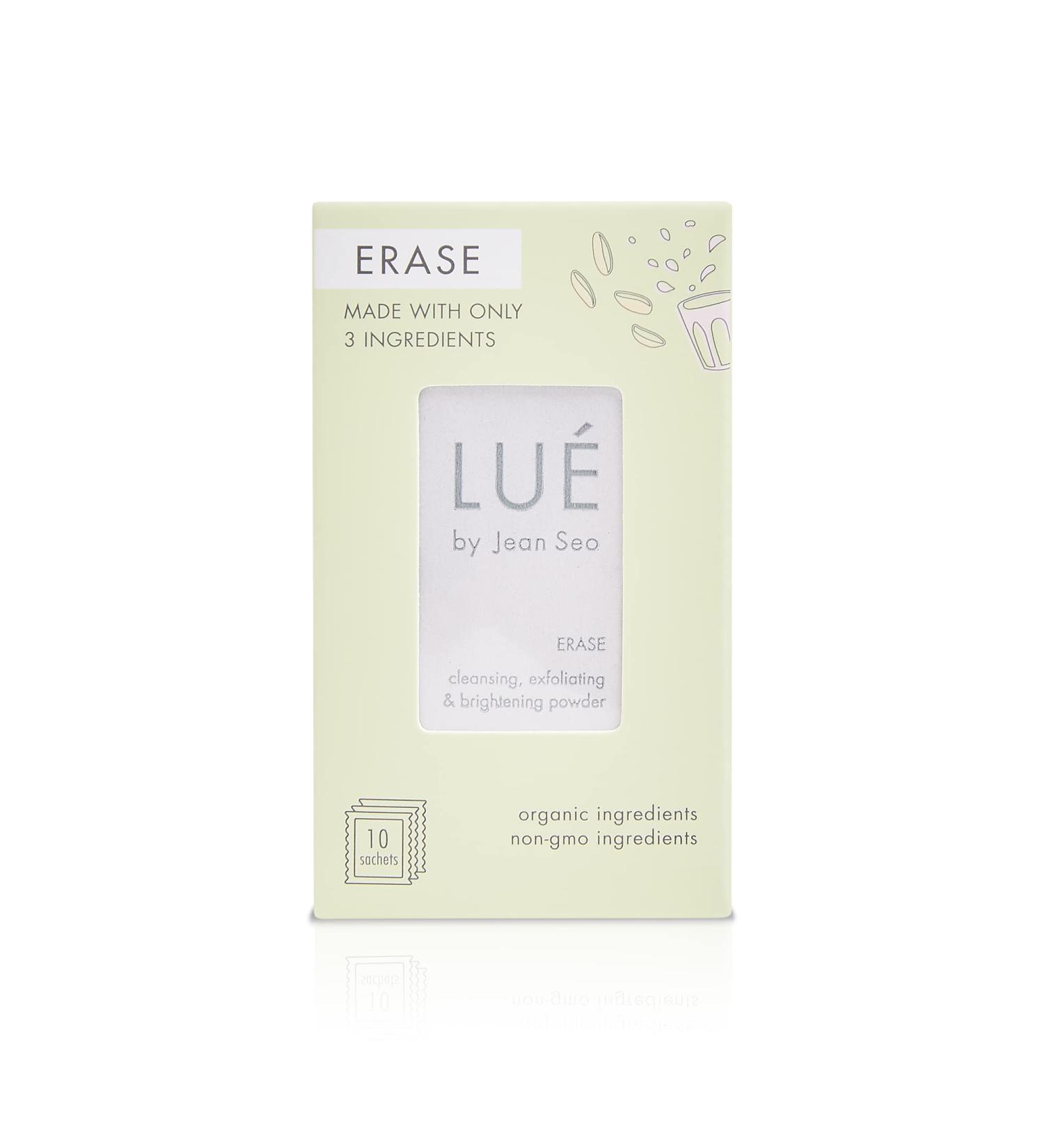 ERASE Cleansing Powder - Gentle Exfoliator with Organic Oat Flour for Skin Renewal & Irritation Relief | 10 Single-Use Sachets - Buy Online on GoSupps.com