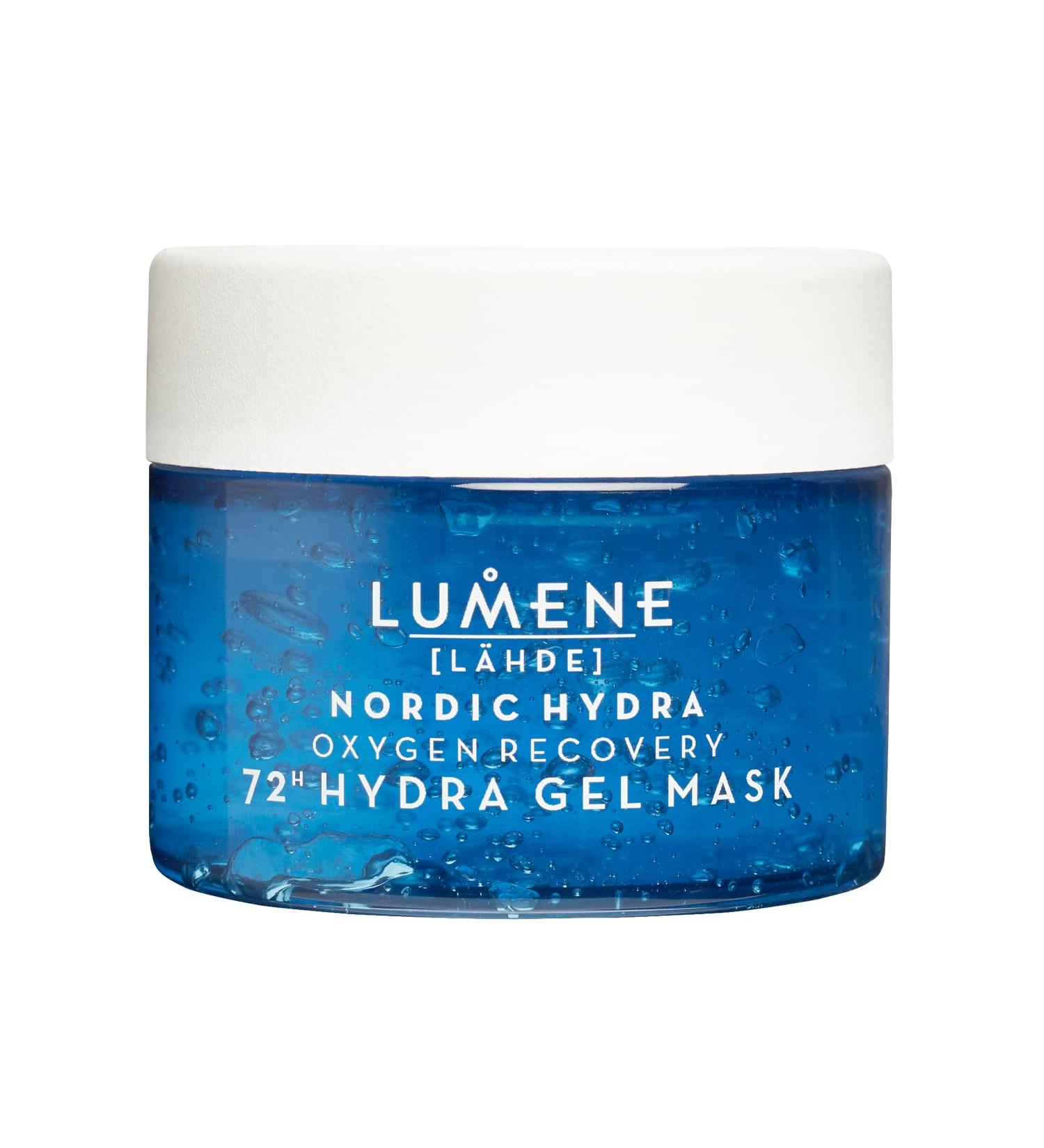 Lumene Nordic Hydra Oxygen Recovery 72H Gel Mask - Hydrating Face Mask with Birch Sap, Hyaluronic Acid & Oxygen Minerals - 150ml - Buy Online on GoSupps.com