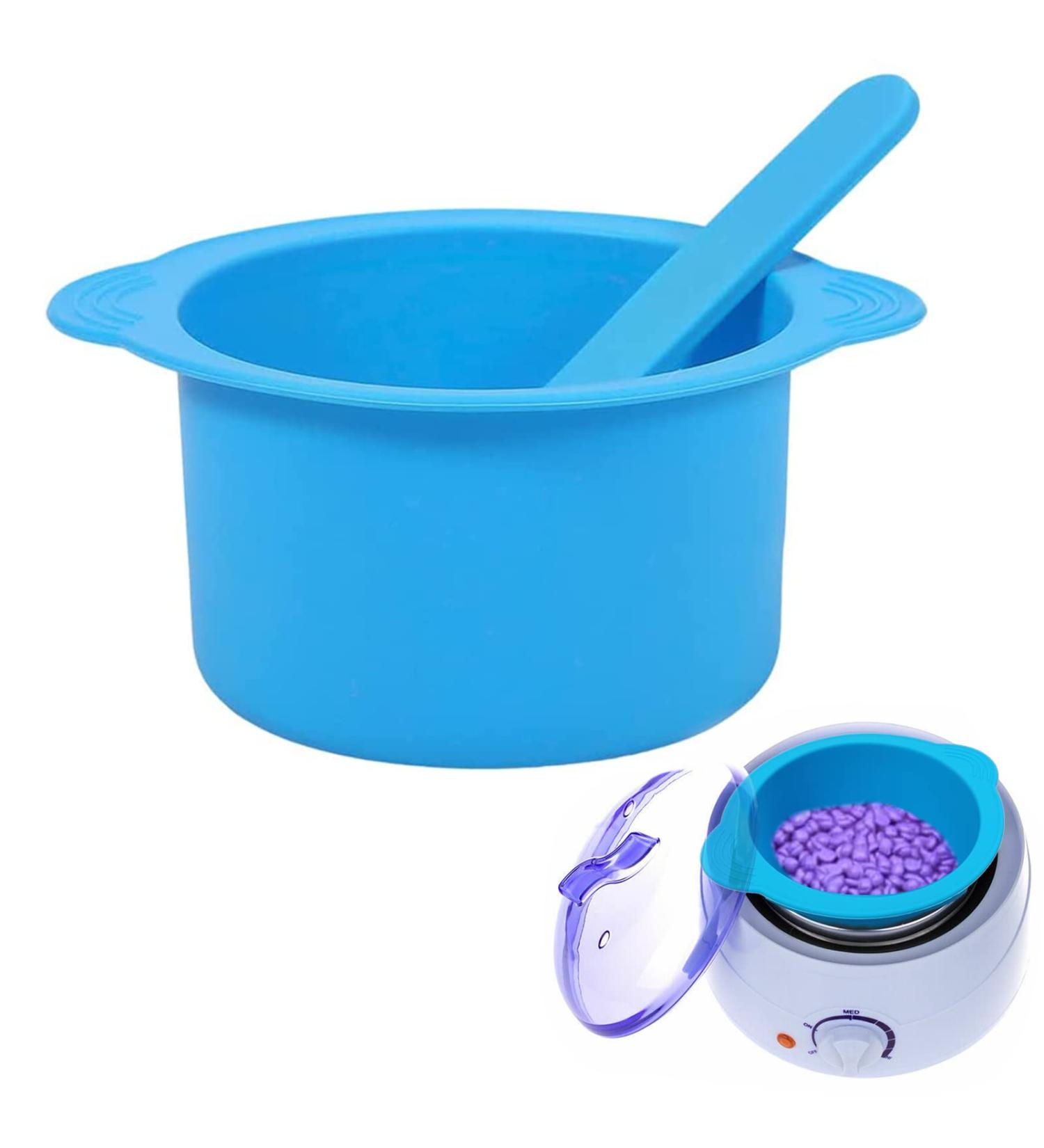 Nuqin 16 Oz Silicone Wax Pot Liner with Stirring Rod - Anti-Scald Design, Easy to Clean - Ideal for Home or Salon Waxing - Hair Removal Solution - Buy Online on GoSupps.com