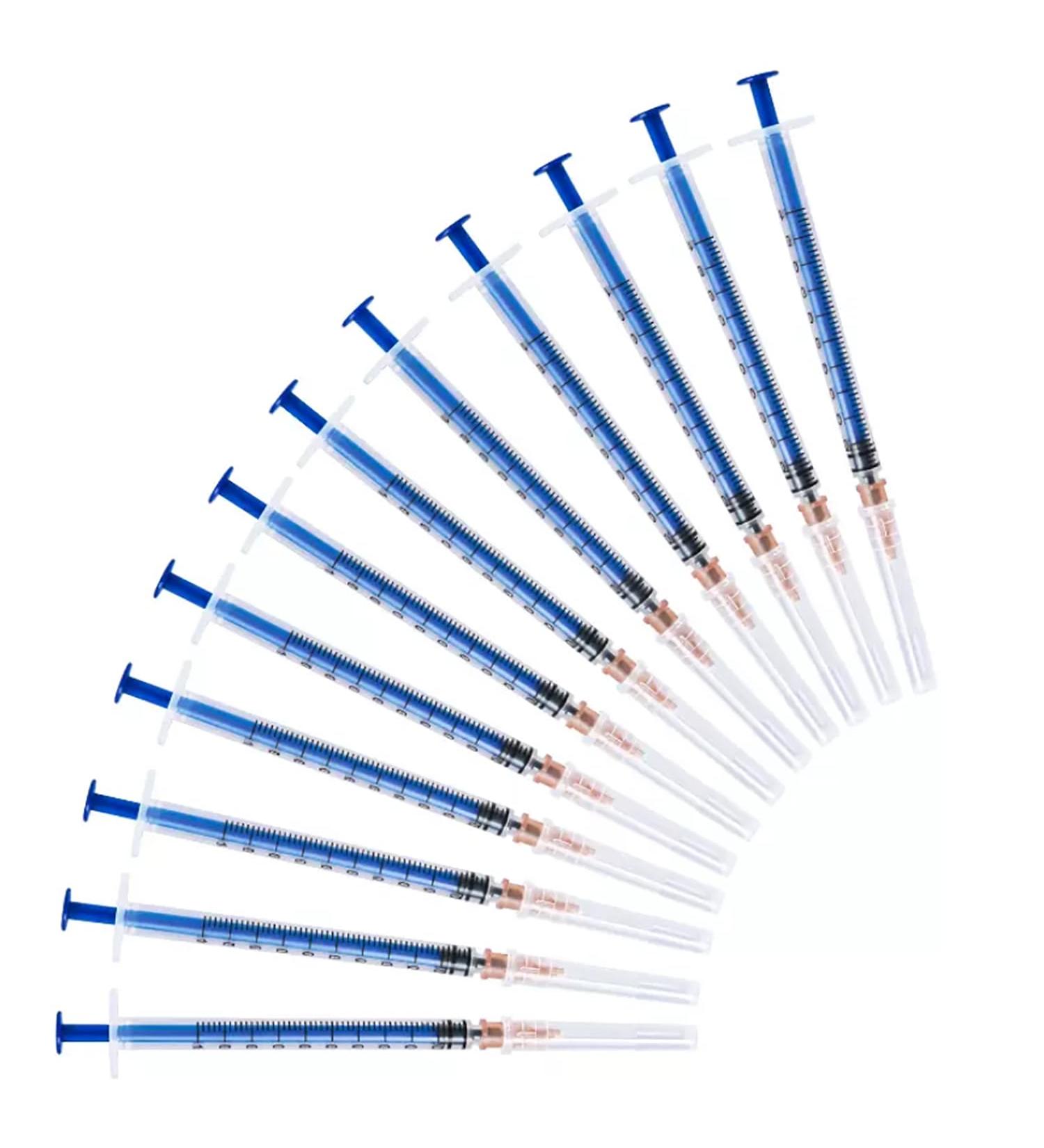 30 Pack 1ml Syringe with 26G 1 Inch Needle - Sterilized Disposable Packaging (30PCS) - Buy Online on GoSupps.com