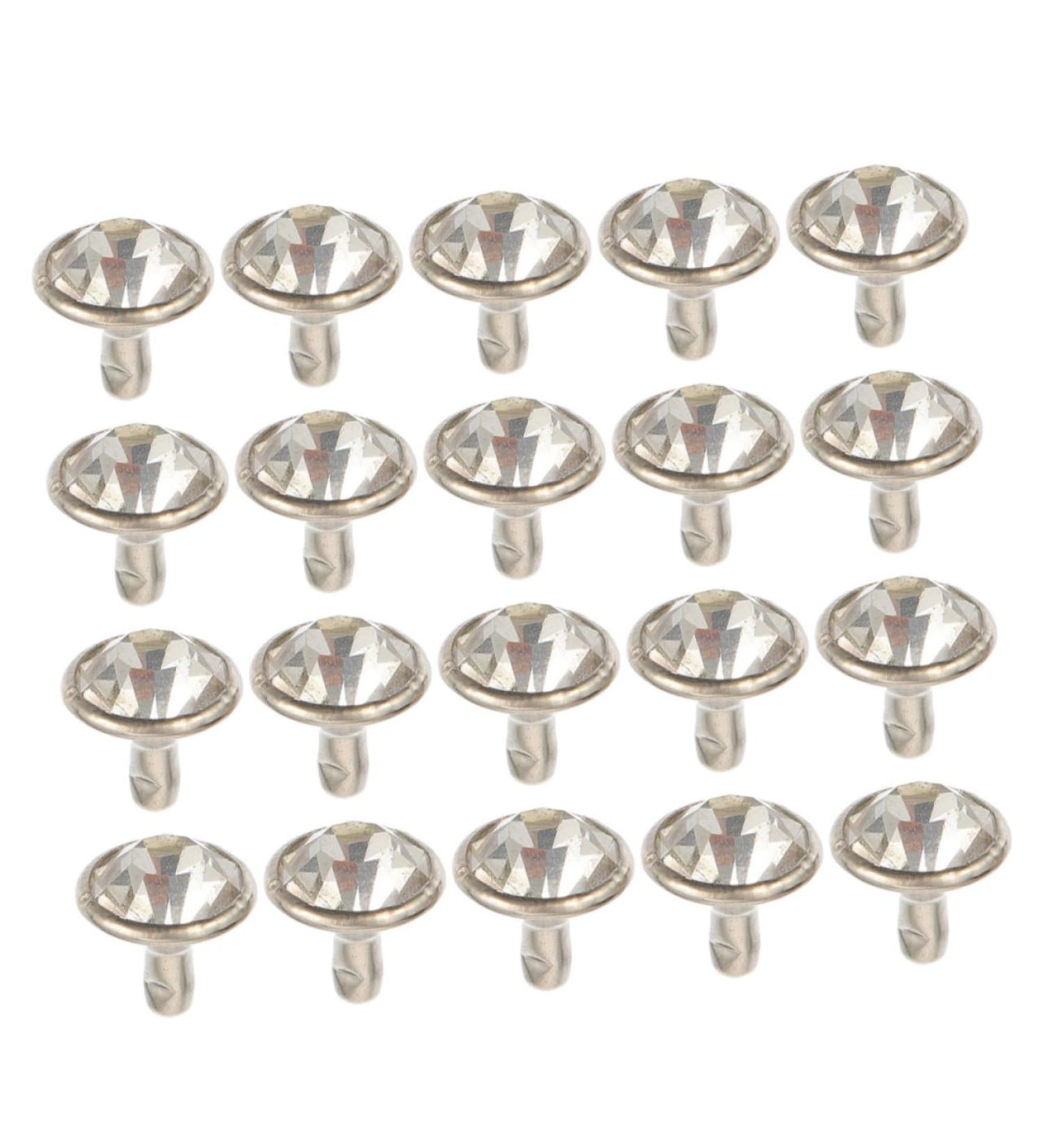 TEHAUX 200 Sets Leather Crafts Diamond-Studded Bag Luggage Making of Clothes Accessories Clothing Garment 0.8X0.8X1CM As Shown - Buy Online on GoSupps.com