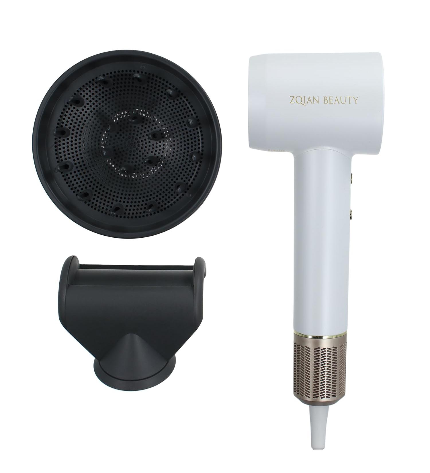 200 Million Negative Ionic Blow Dryer - High-Speed Hair Dryer with Diffuser & Anti-Flyaway Nozzle | International Shipping Available - Buy Online on GoSupps.com