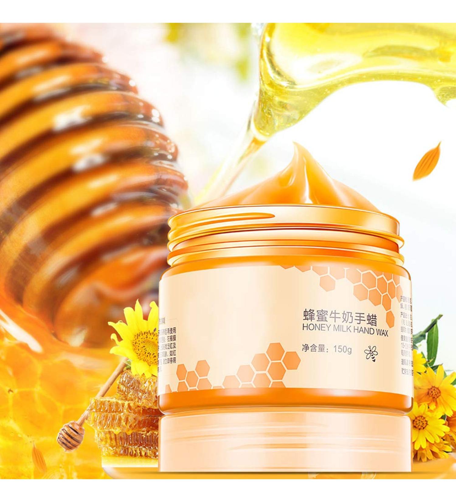 Nourishing Hand Cream 150g - Honey & Milk Moisturizing Wax Mask for Peeling & Callus Care - International Shipping - Buy Online on GoSupps.com