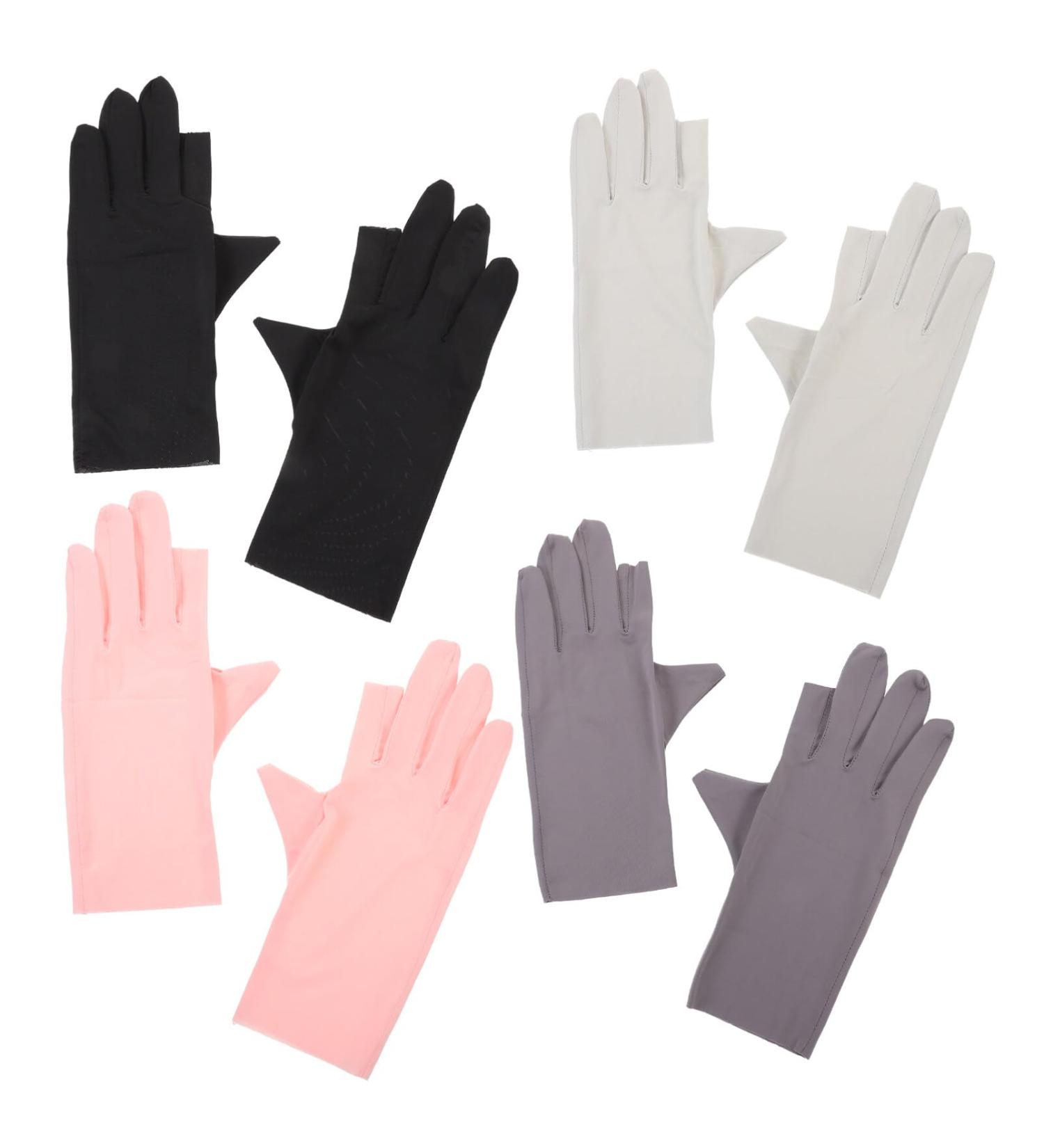 Beaupretty 4 Pairs UV Nail Gloves UV Protection Gloves Salon Anti UV Gloves Manicure Gloves - Buy Online on GoSupps.com