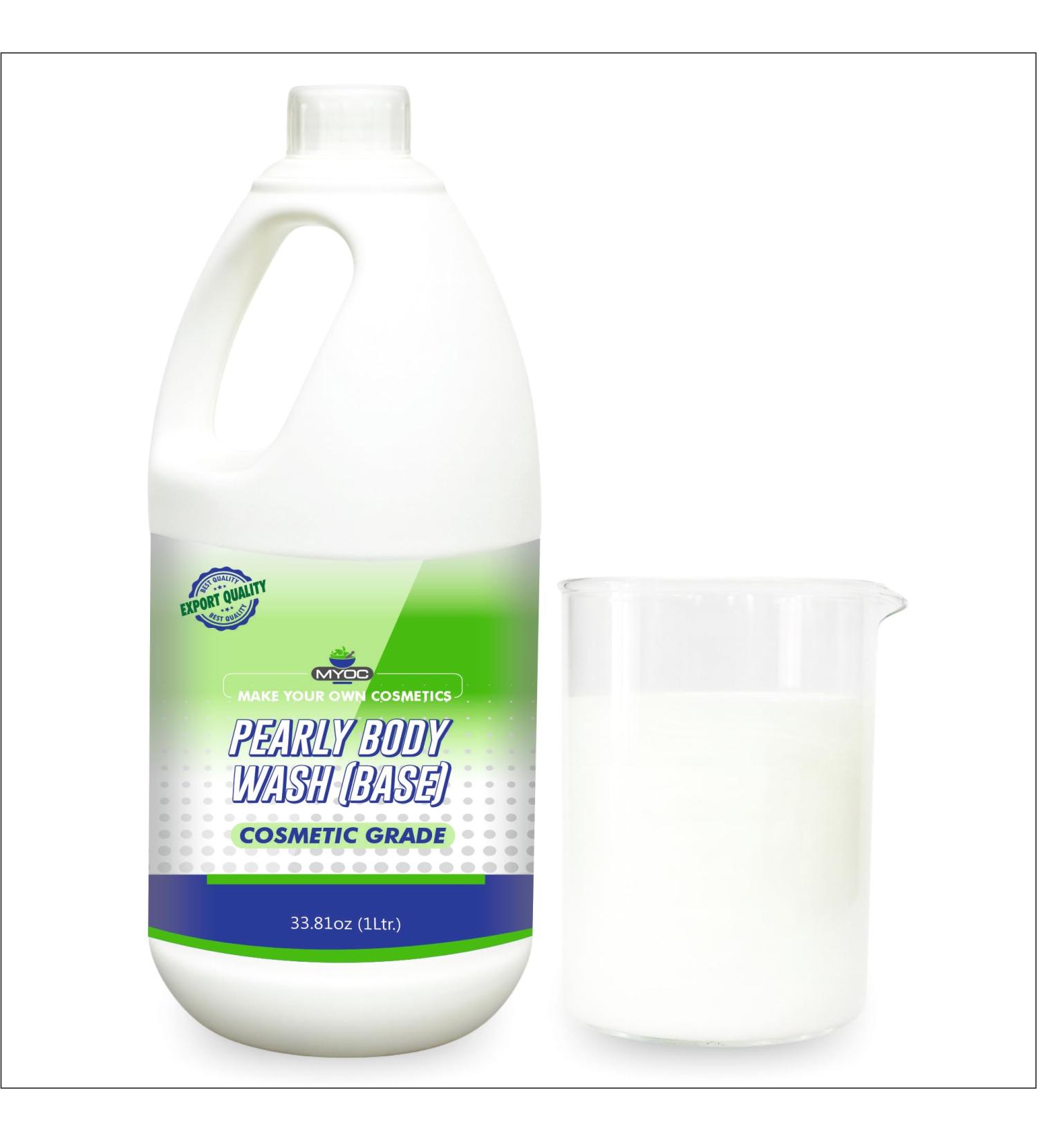MYOC Pearly Body Wash Base | Cosmetic Grade Sulphate-Free Base for DIY Shower Gel & Body Cleanser Formulations | Ready-to-Use Concentrate for Custom Body Wash 1 Litre (33.81 fl oz)