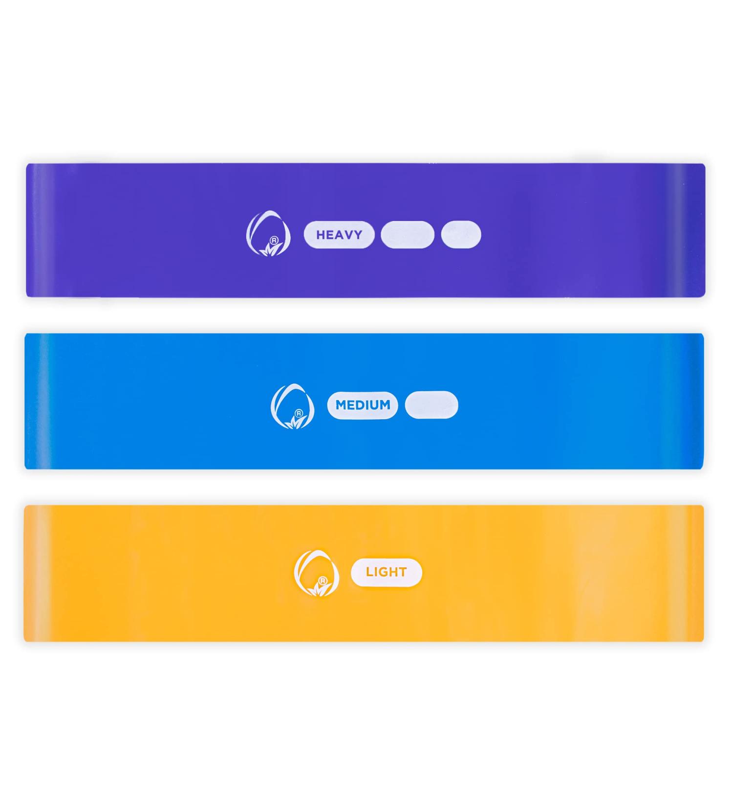 PurAthletics Resistance Loop Band (Set of 3) Exercise Band Mini Band Great for Fitness Training Stretch Yoga and Workout - Buy Online on GoSupps.com