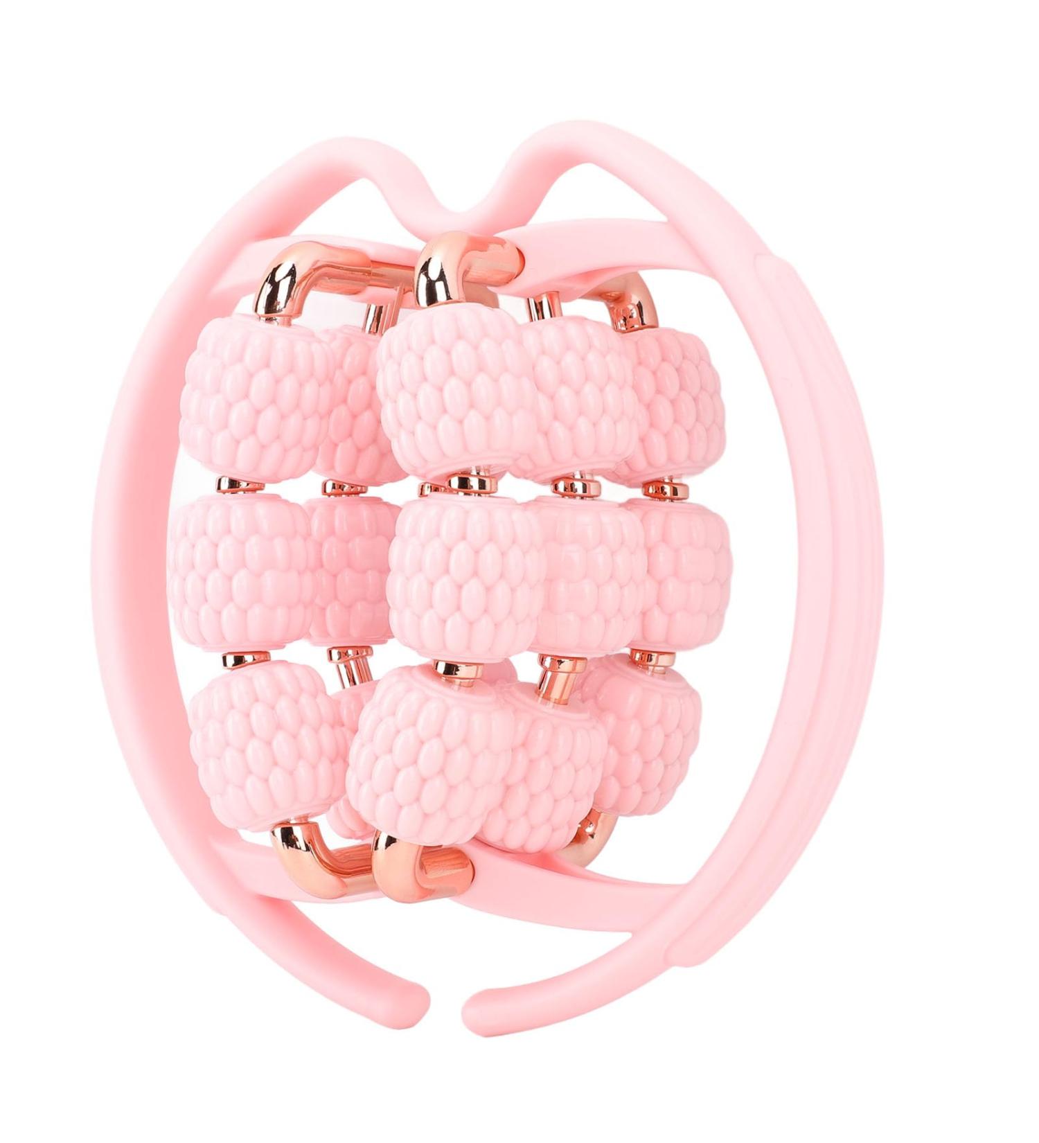 Test Circular Leg Terminal Massage Device - Multi-Purpose Muscle Relaxation Handheld with 18 Wheels for Legs Neck Hands & Arms - Pink - Buy Online on GoSupps.com