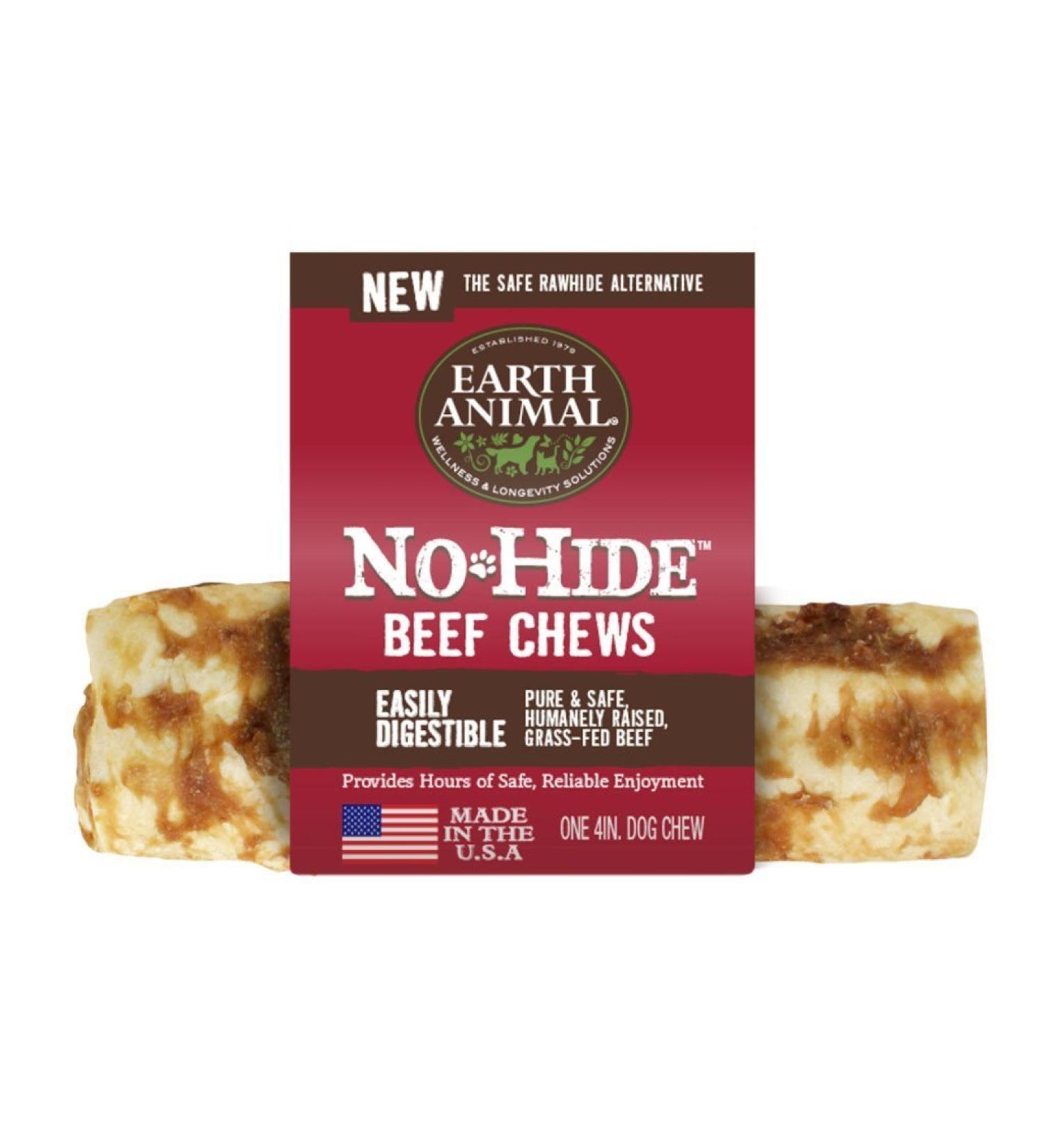 Earth Animal No Hide Beef 4" Chews for Dogs