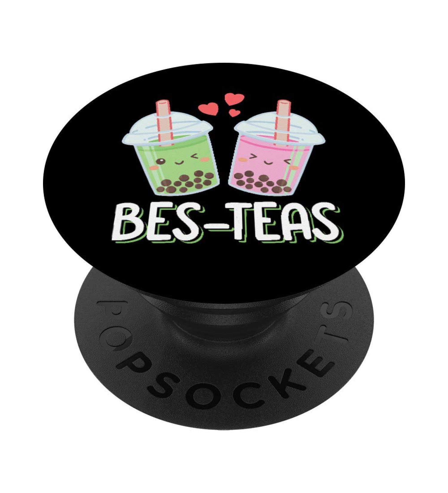 Bes Teas - Besties Kawaii Bubble Tea PopSockets PopGrip: Swappable Grip for Phones & Tablets Standard - Buy Online on GoSupps.com